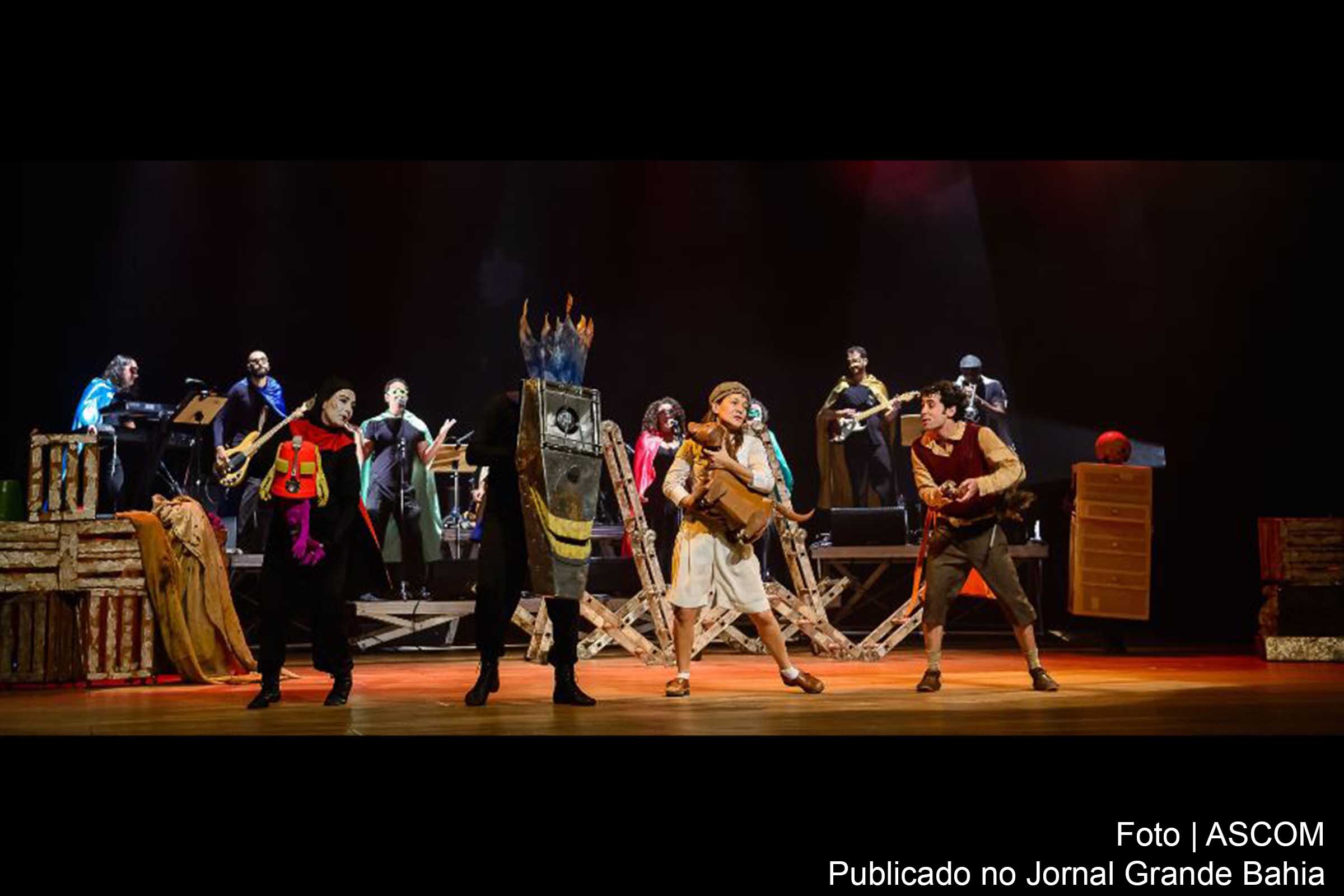 Cena do espetáculo 'O que mora no escuro'.