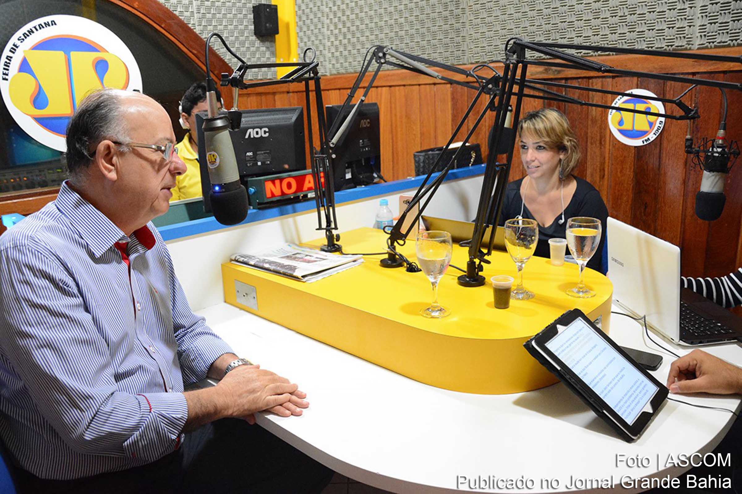 Prefeito José Ronaldo durante entrevista à Jovem Pan.