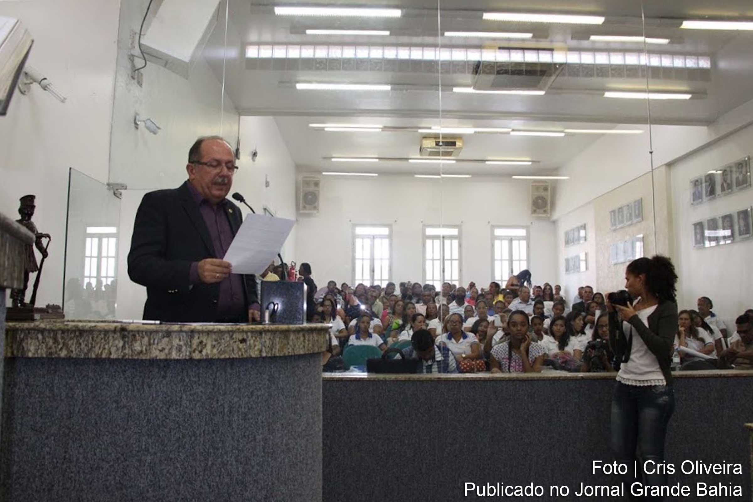 Deputado José de Arimateia, durante atividade da Comissão de Saúde da ALBA, em Feira de Santana.