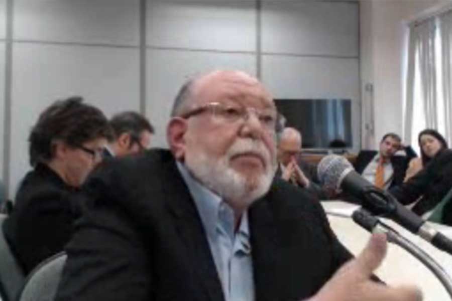 Executivo Léo Pinheiro, durante depoimento à Justiça Federal.