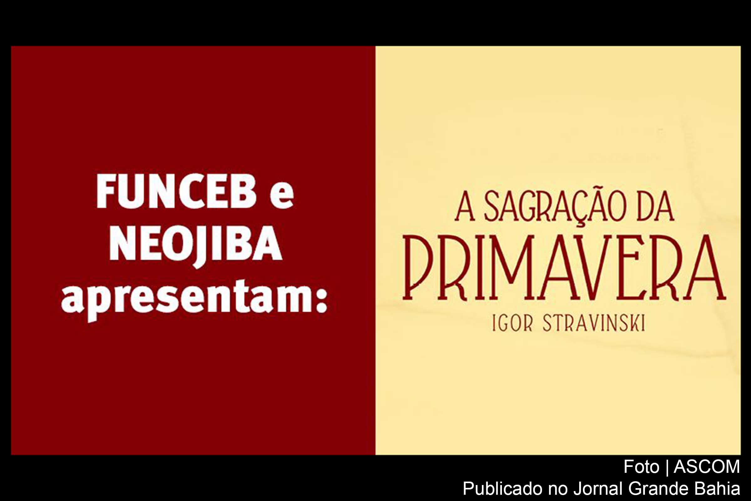 Cartaz 'Sagração da Primavera no TCA'.
