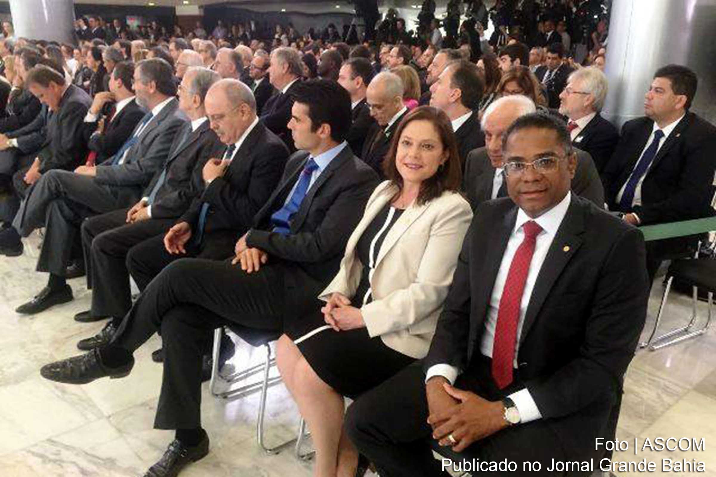 Deputado Marcio Marinho durante lançamento do programa 'Criança Feliz'.