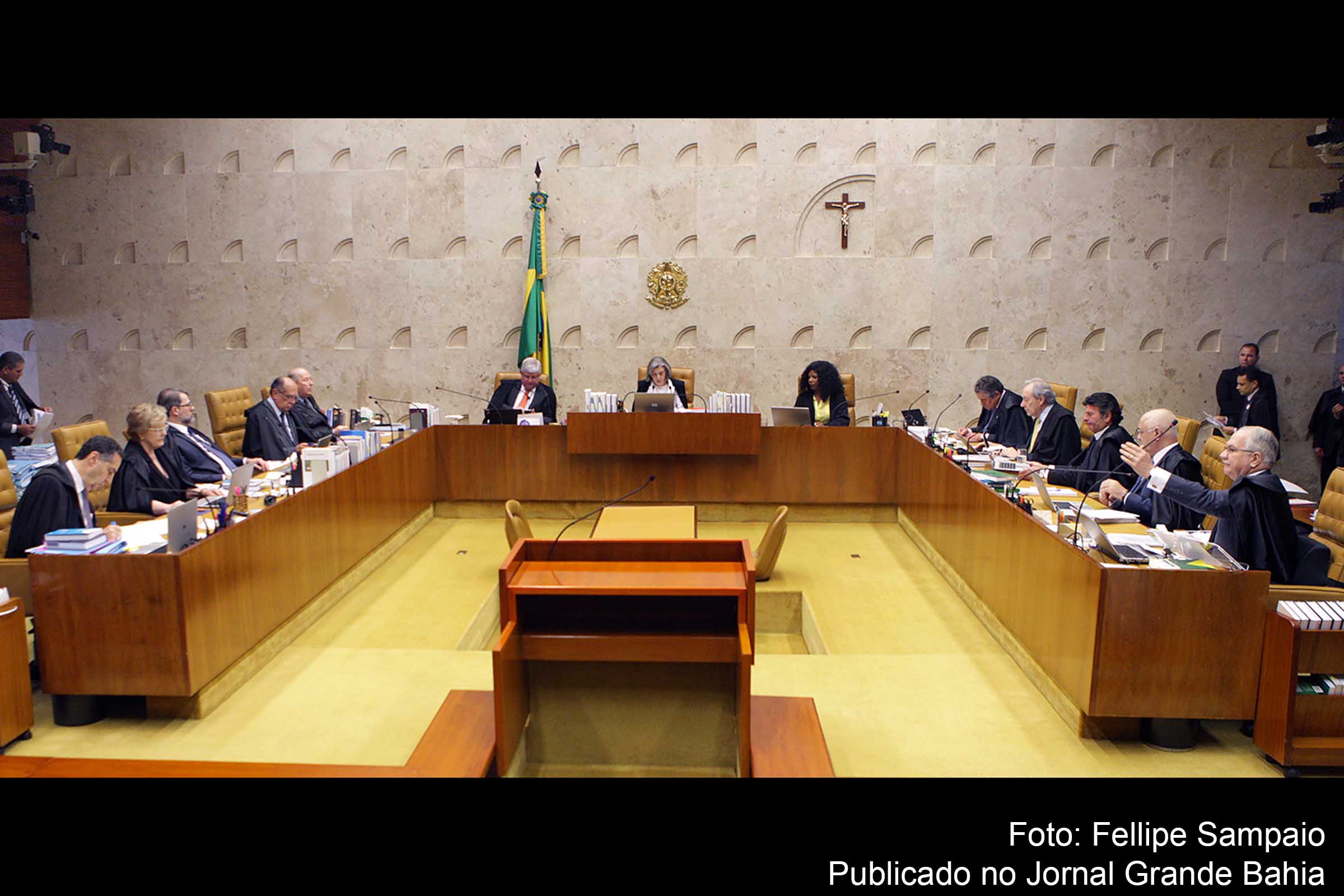 Ministros do STF durante sessão plenária.