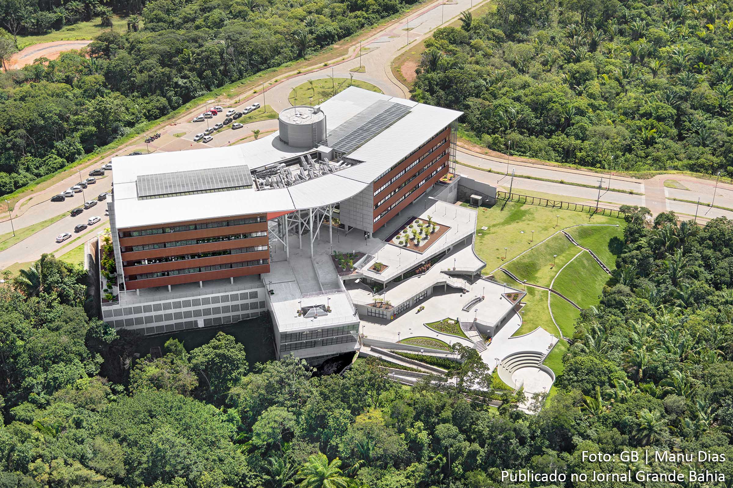 Vista aérea do Parque Tecnológico da Bahia.