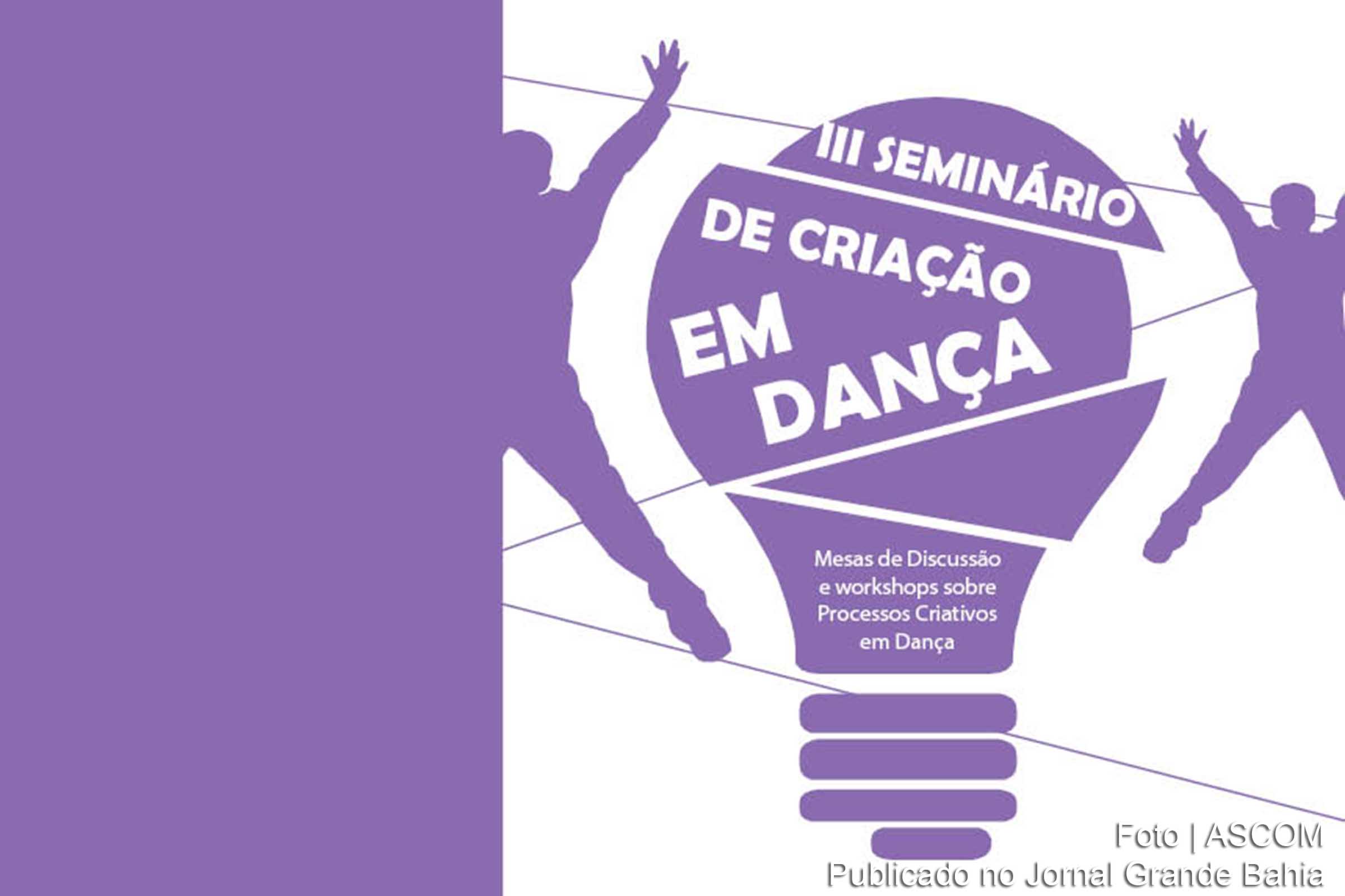 Cartaz do 'III Seminário de Criação em Dança'.