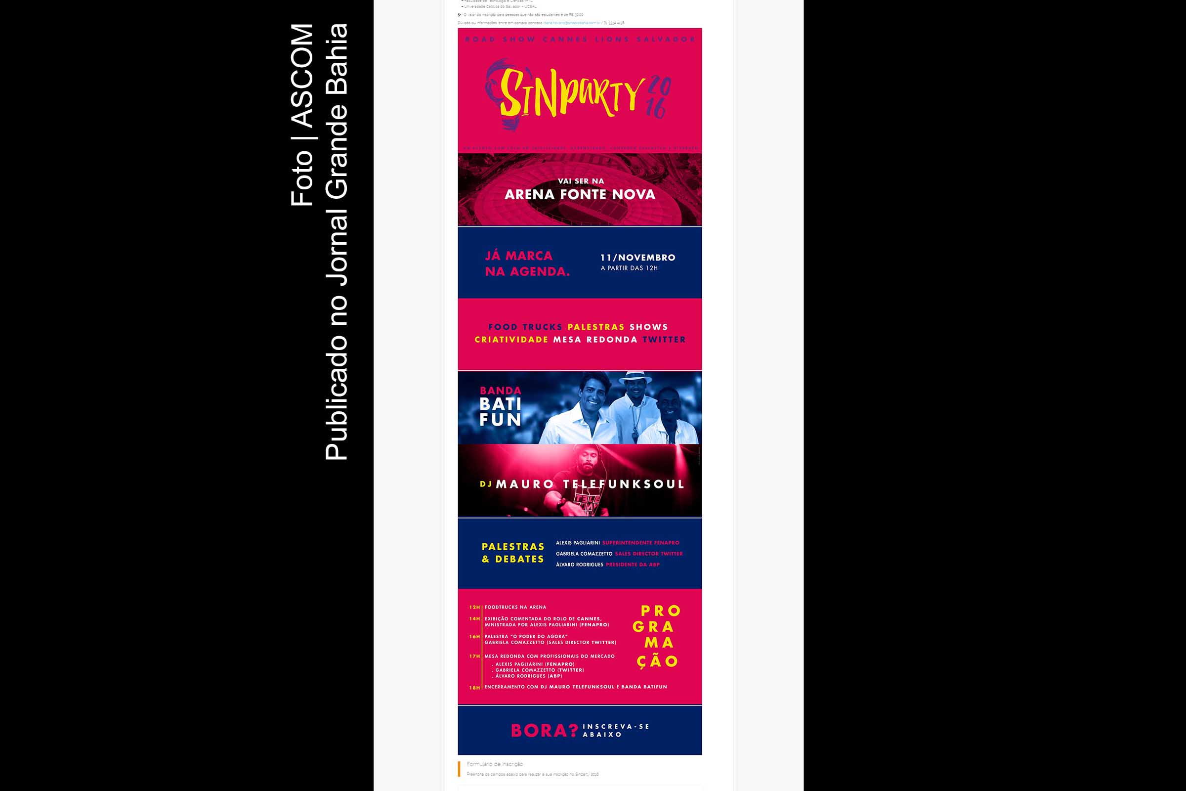 Sinparty 2016 é promovido pelo Sinapro Bahia.