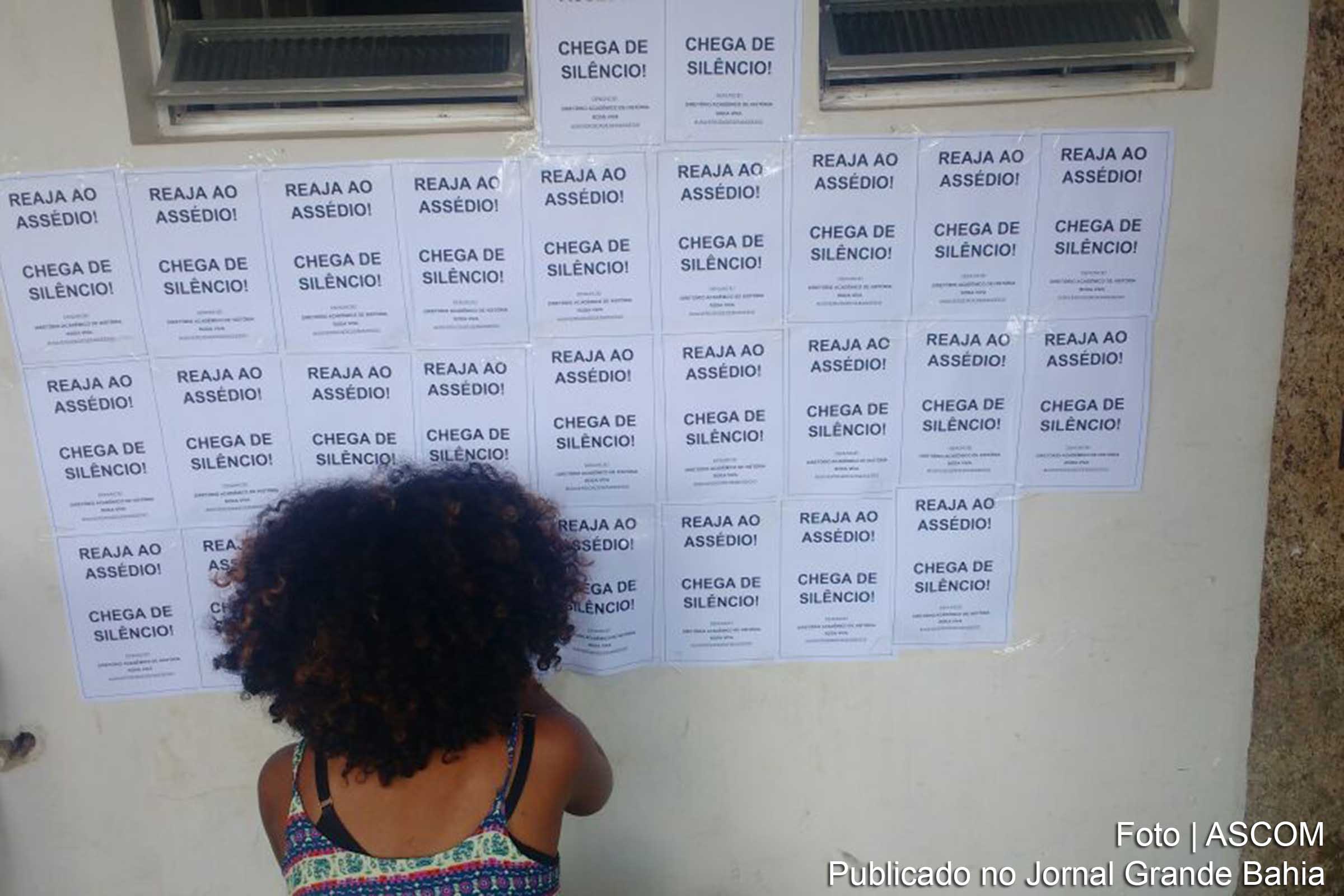 Alunos do Diretório Acadêmico 'Roda Viva', do curso de História da Uneb em Eunápolis, tem feito uma série de ações no Campus XVIII para alertar acerca das ocorrências de assédio no âmbito da universidade.