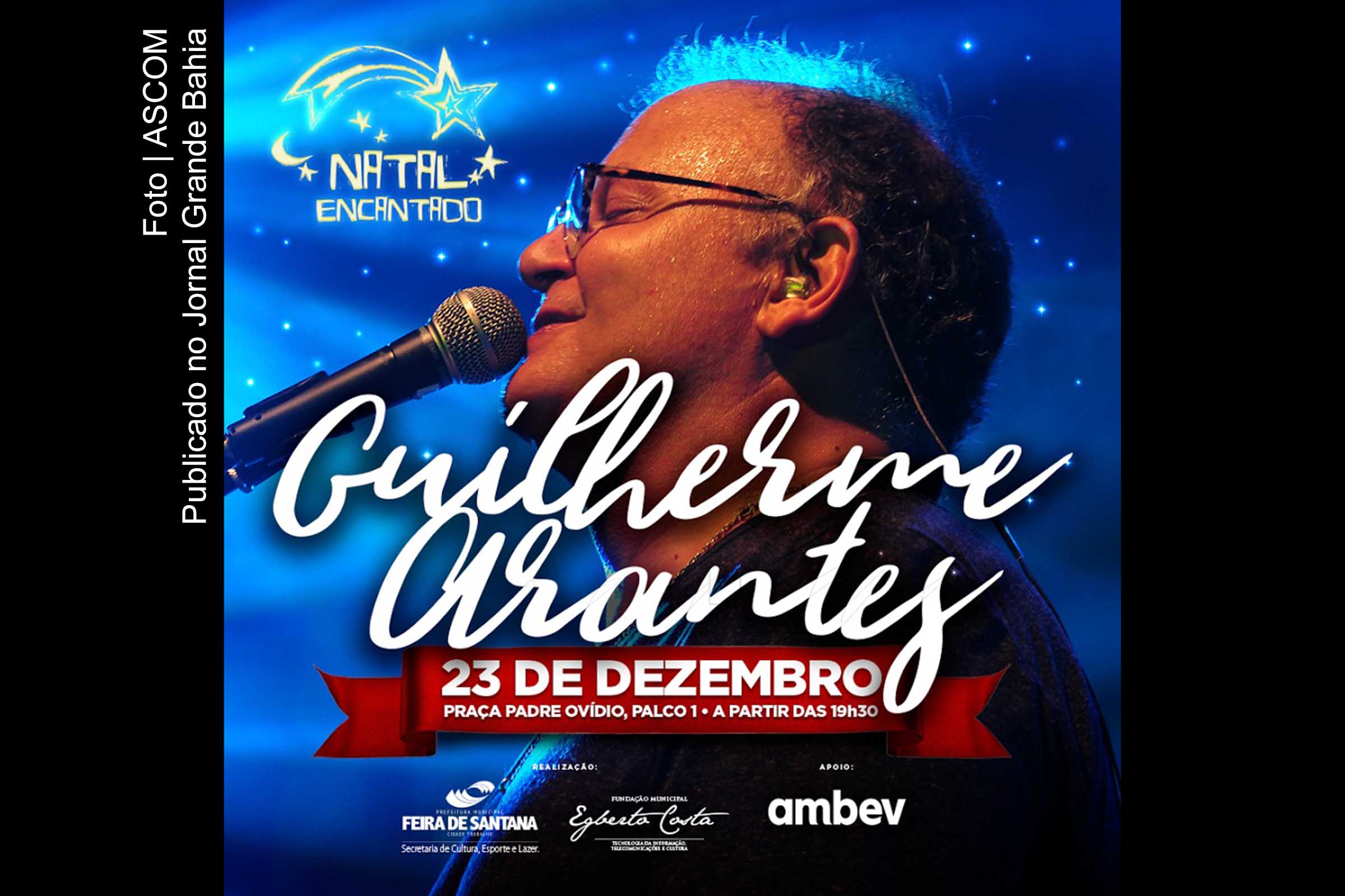 Guilherme Arantes encerra edição 2016 do Natal Encantado com um espetáculo musical.