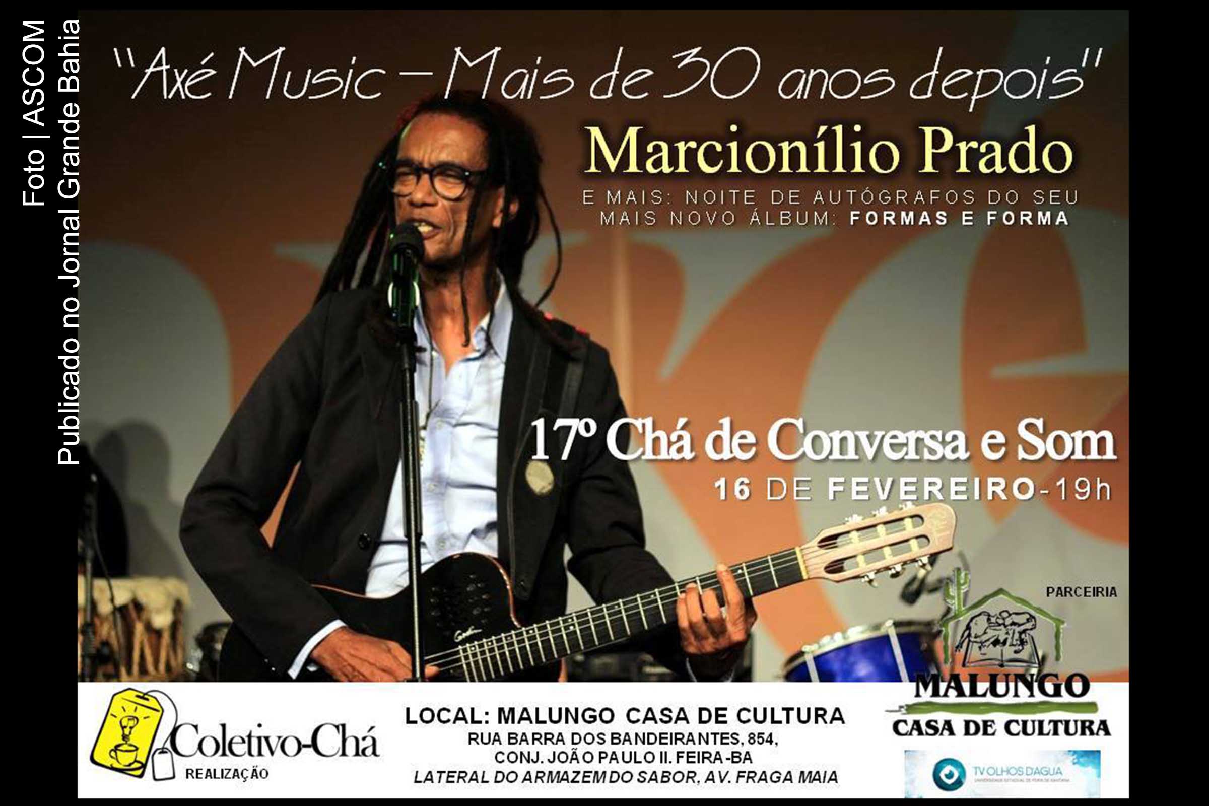 Chá de Conversa e Som debate Axé Music com Marcionilio Prado'.