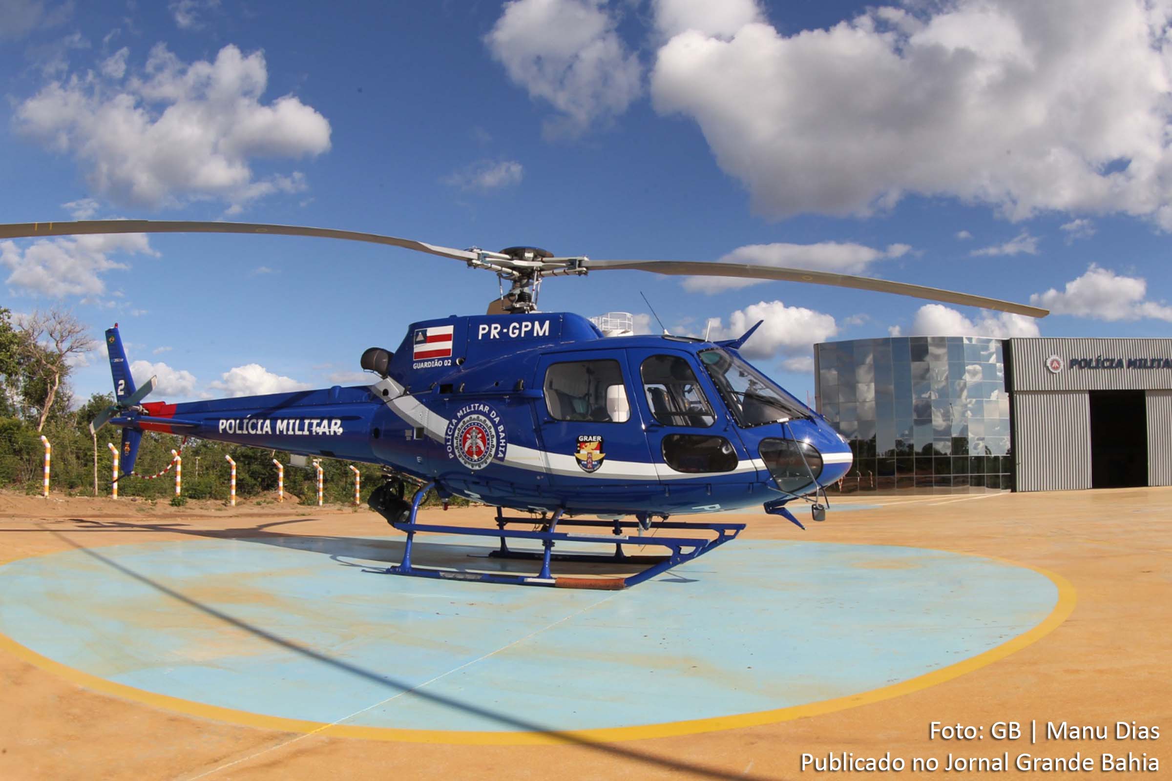 Helicóptero da Polícia Militar da Bahia.