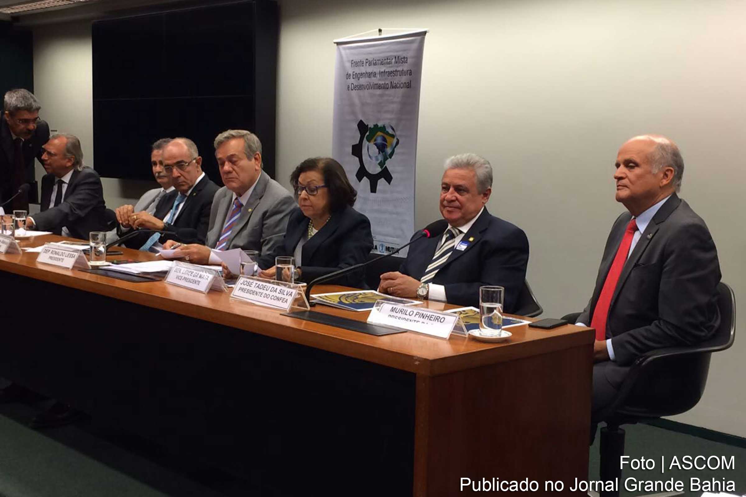 Senadora Lídice da Mata assume vice-presidência da Frente Parlamentar da Engenharia.