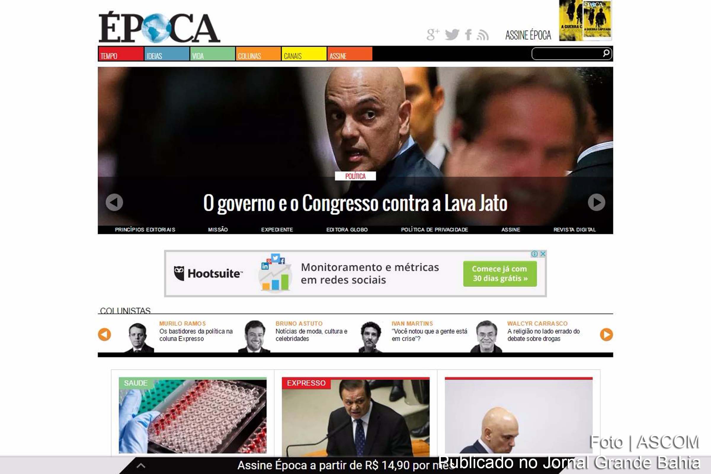 Reportagem da revista Época denuncia: o Governo Temer e o Congresso Nacional conservador contra a Lava Jato