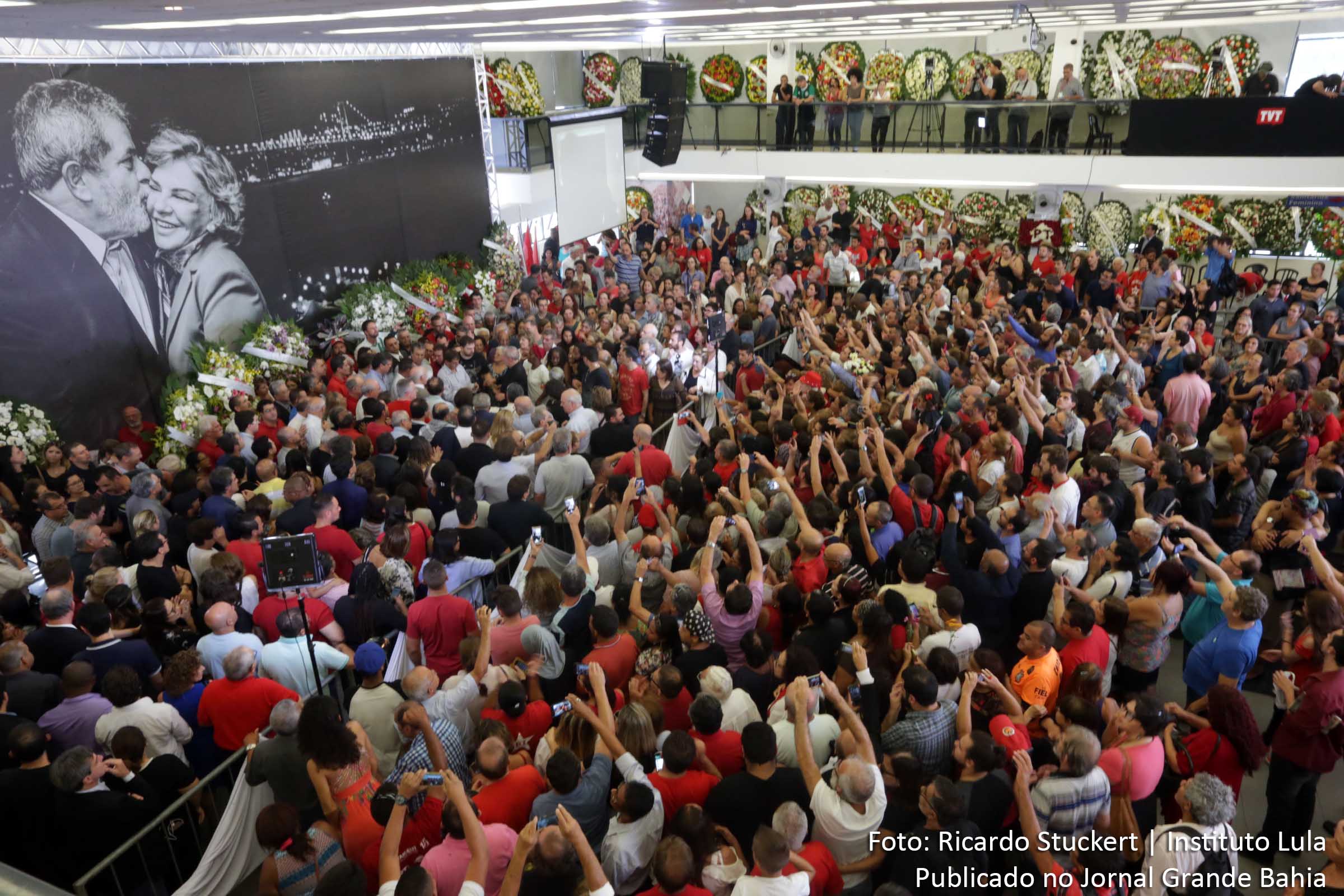 Velório do corpo da ex-primeira-dama da República Marisa Letícia é realizado na sede do Sindicato dos Metalúrgicos do ABC.