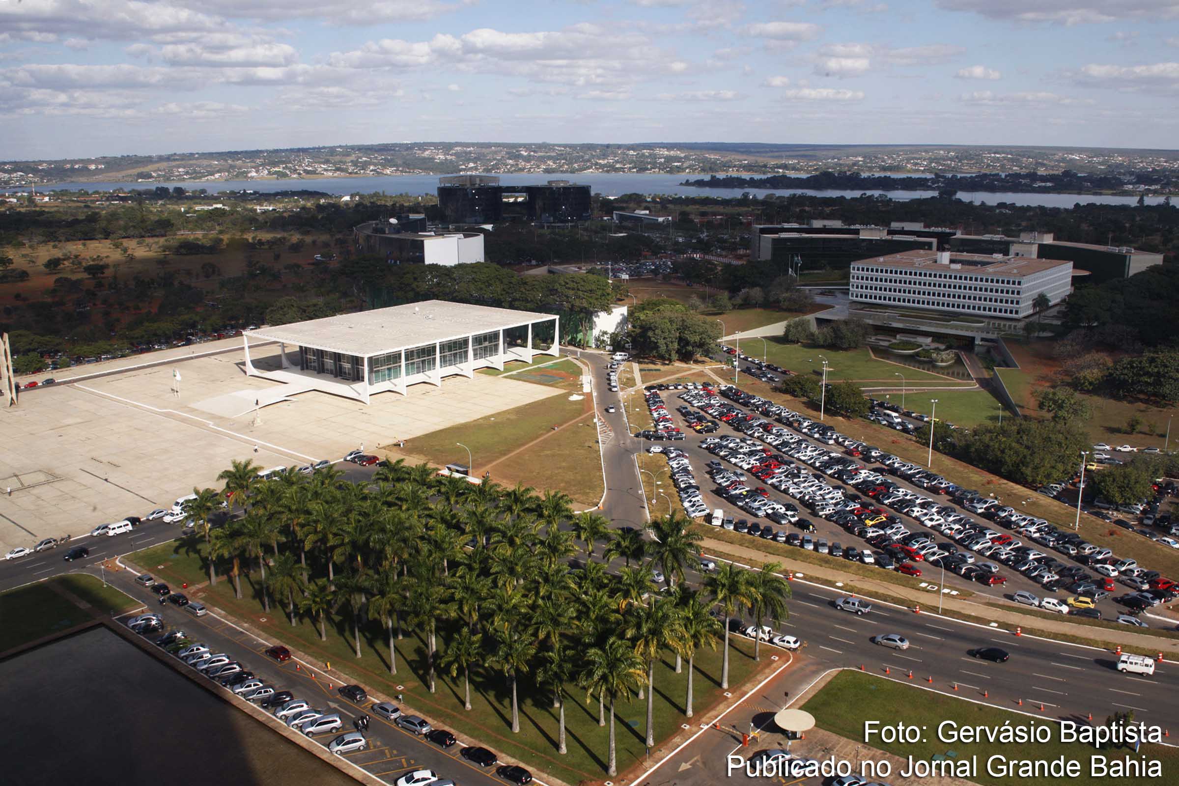Vista aérea do Supremo Tribunal Federal (STF).