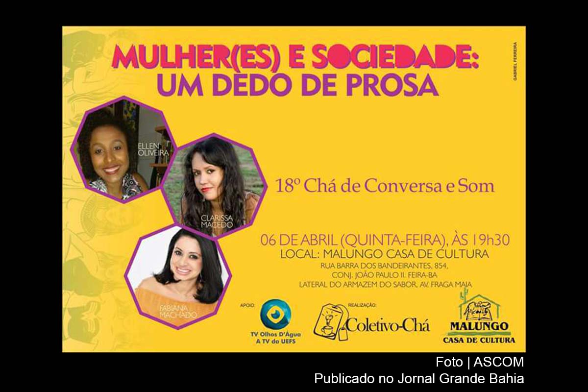 Cartaz anuncia 18ª etapa do projeto Chá de Conversa e Som.