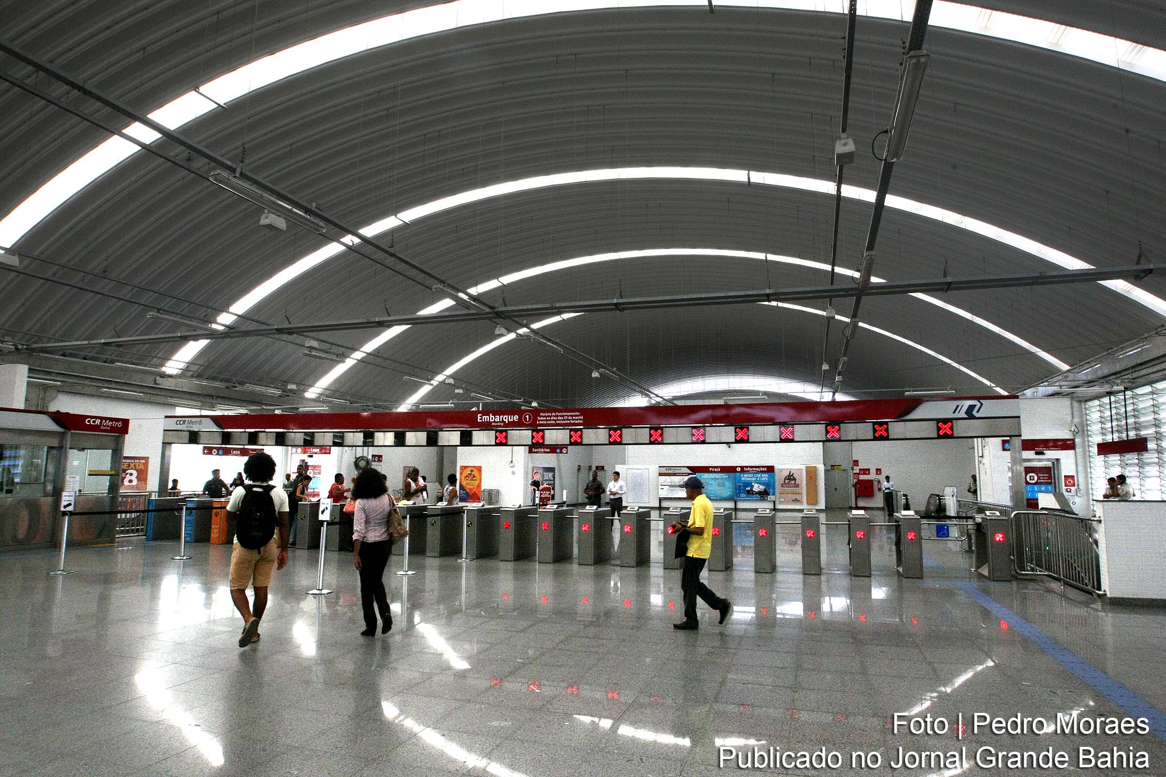 Estação Acesso Norte do Sistema Metroviário Salvador – Lauro de Freitas (Metrô).