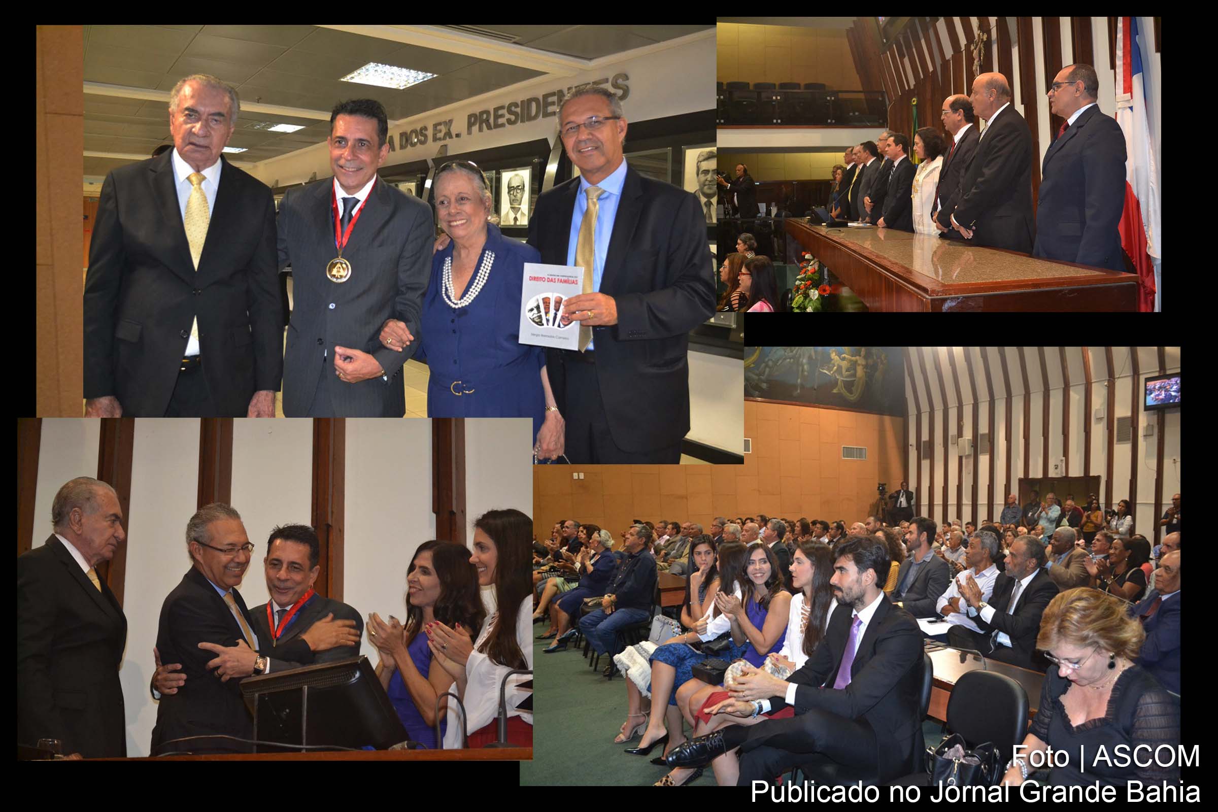 Cenas da solenidade em que foi conferida a Comenda 2 de Julho à Sérgio Carneiro.