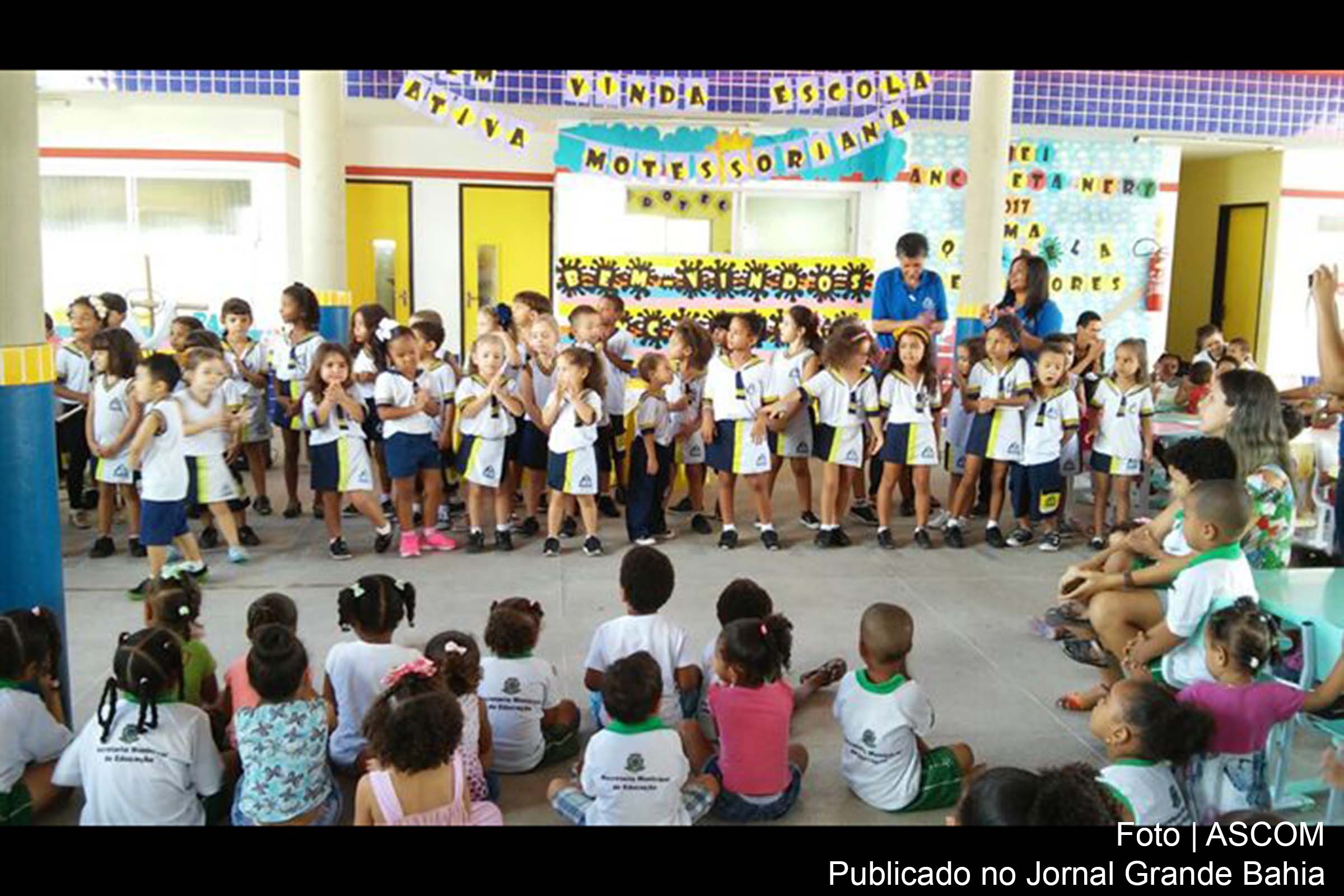 Centro Municipal de Educação Infantil Anchieta Nery promove Páscoa Compartilhada com alunos da Escola Ativa Montessoriana.