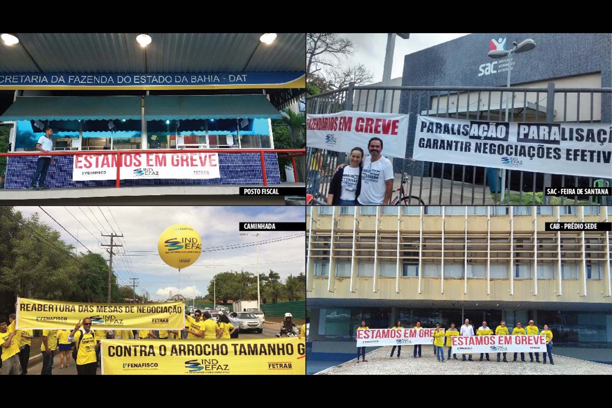 Fazendários da Bahia paralisam atividades por 24 horas.