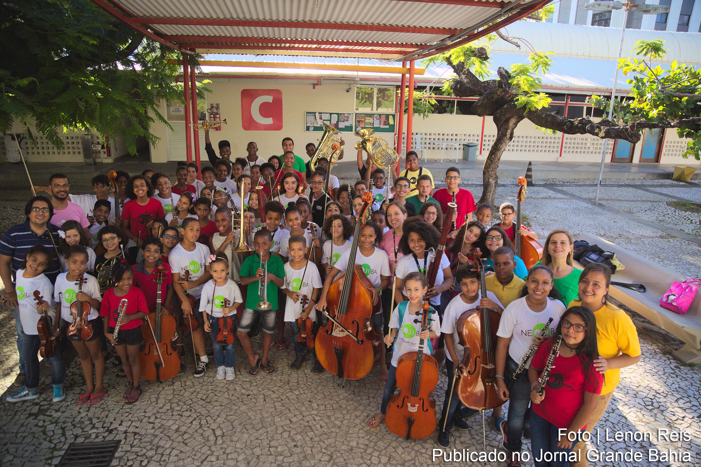 Neojiba abre seleção de jovens para primeira orquestra infantil da Bahia.