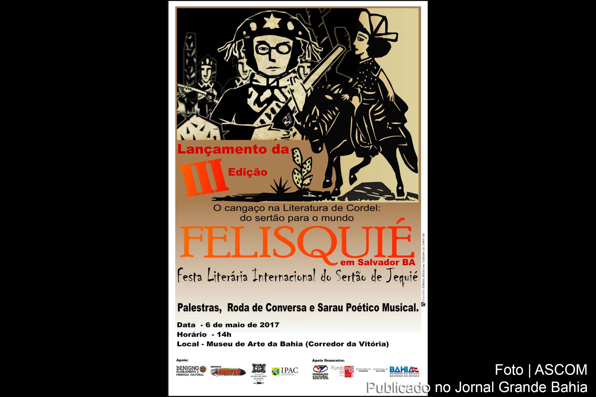 Lançamento da 3º edição da ‘Festa Literária do Sertão de Jequié’ ocorre em Salvador