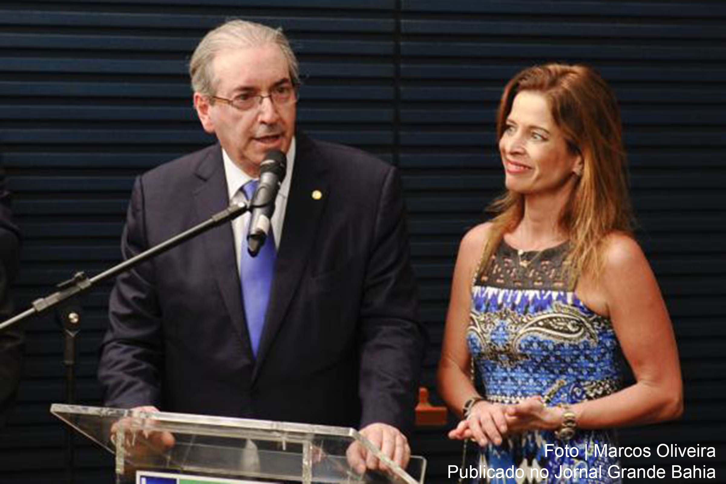 Ex-deputado Eduardo Cunha e a esposa Cláudia Cruz.