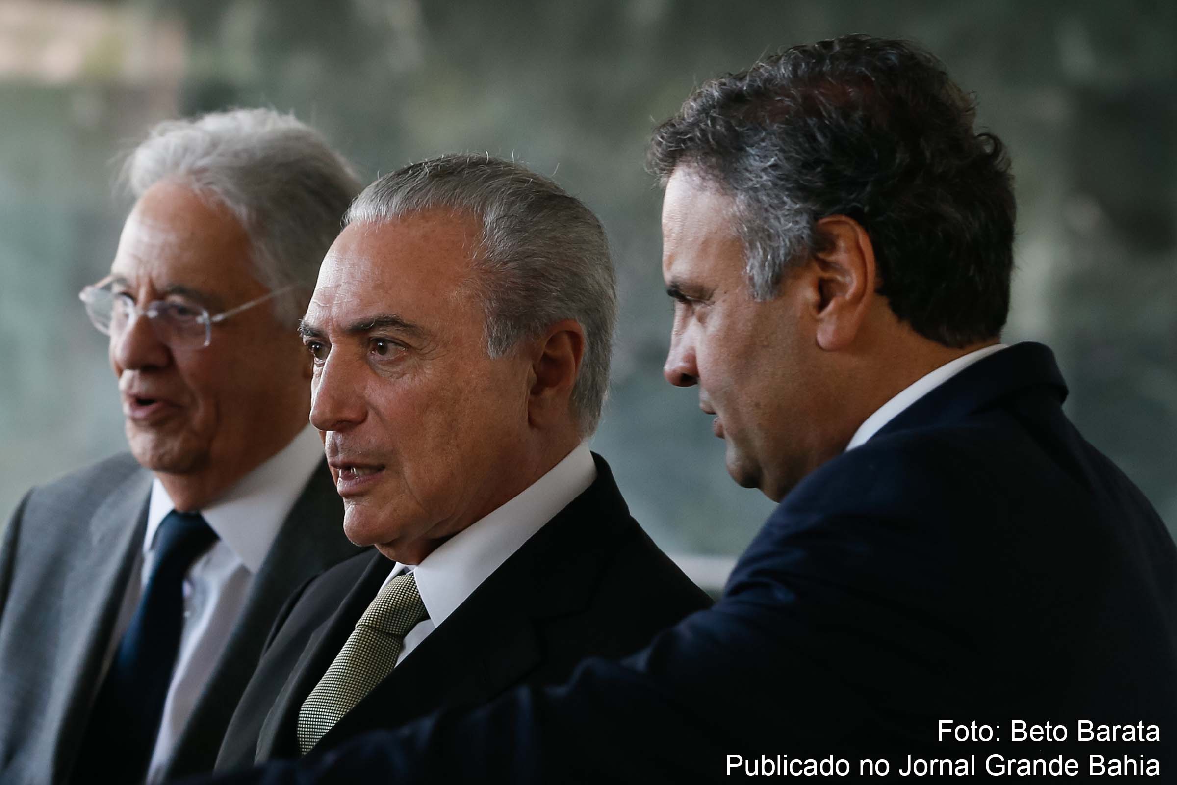 FHC, Michel Temer e Aécio Neves, políticos citados no Caso Lava Jato.