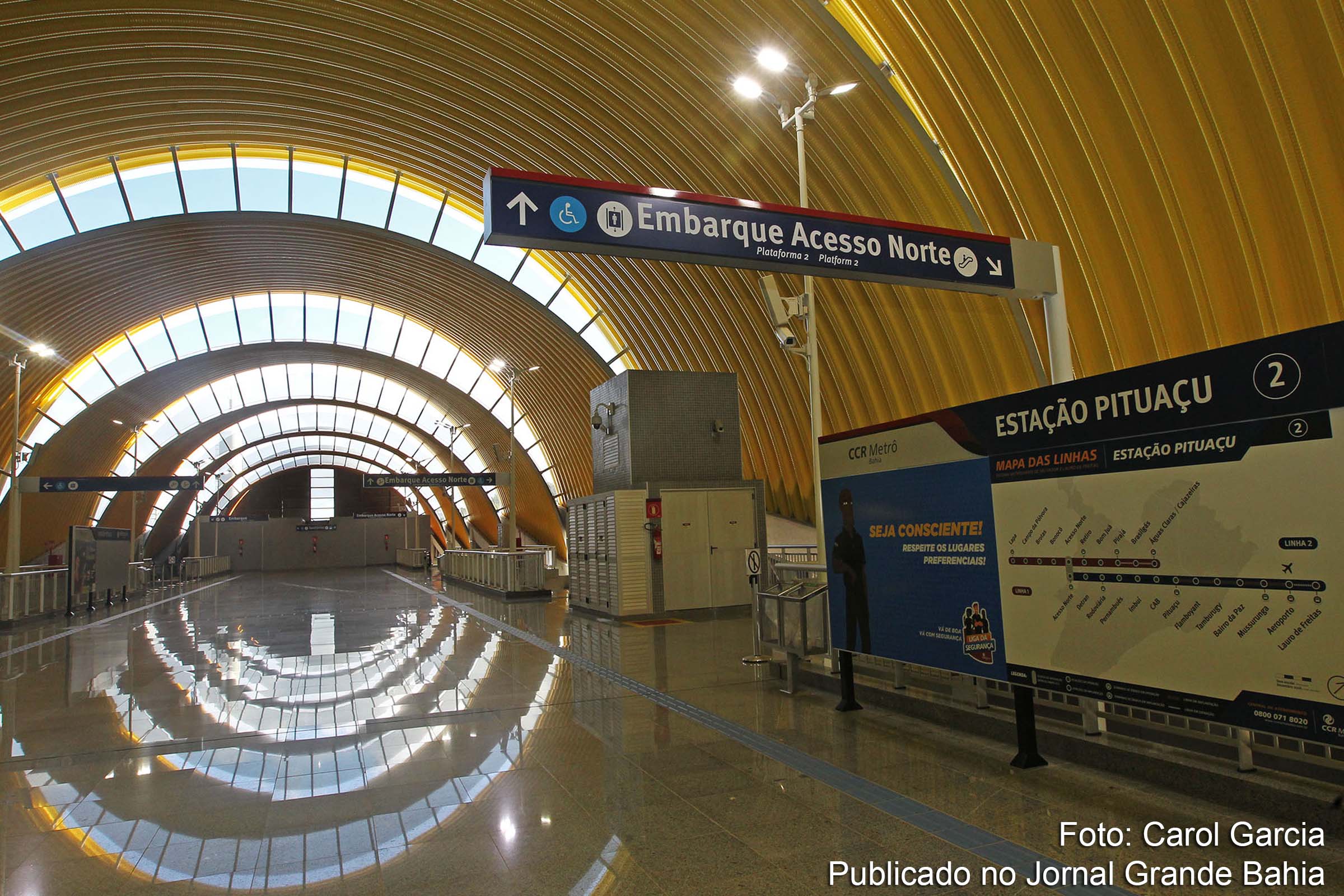 Salvador: estações do metrô na Paralela entram em operação