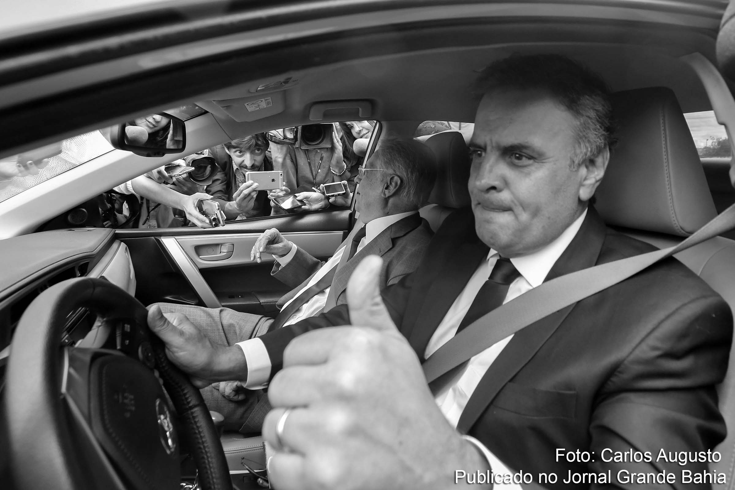 Senador afastado Aécio Neves tem encontro com a justiça.