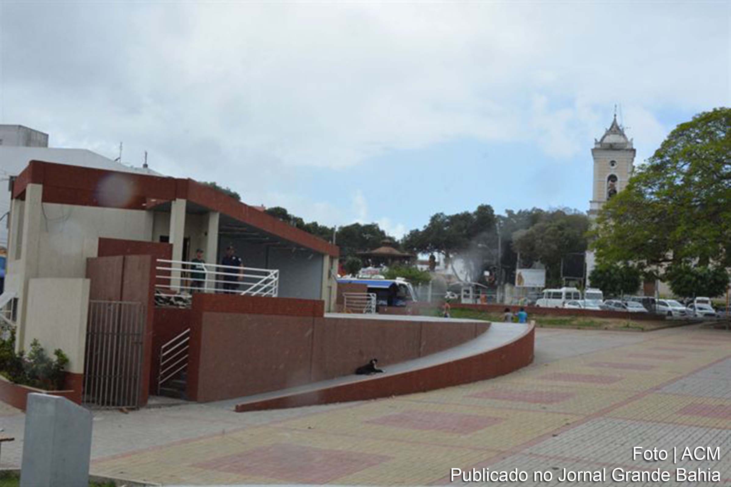 Em Feira de Santana, praça Padre Ovídio recebe base fixa da Guarda Municipal.