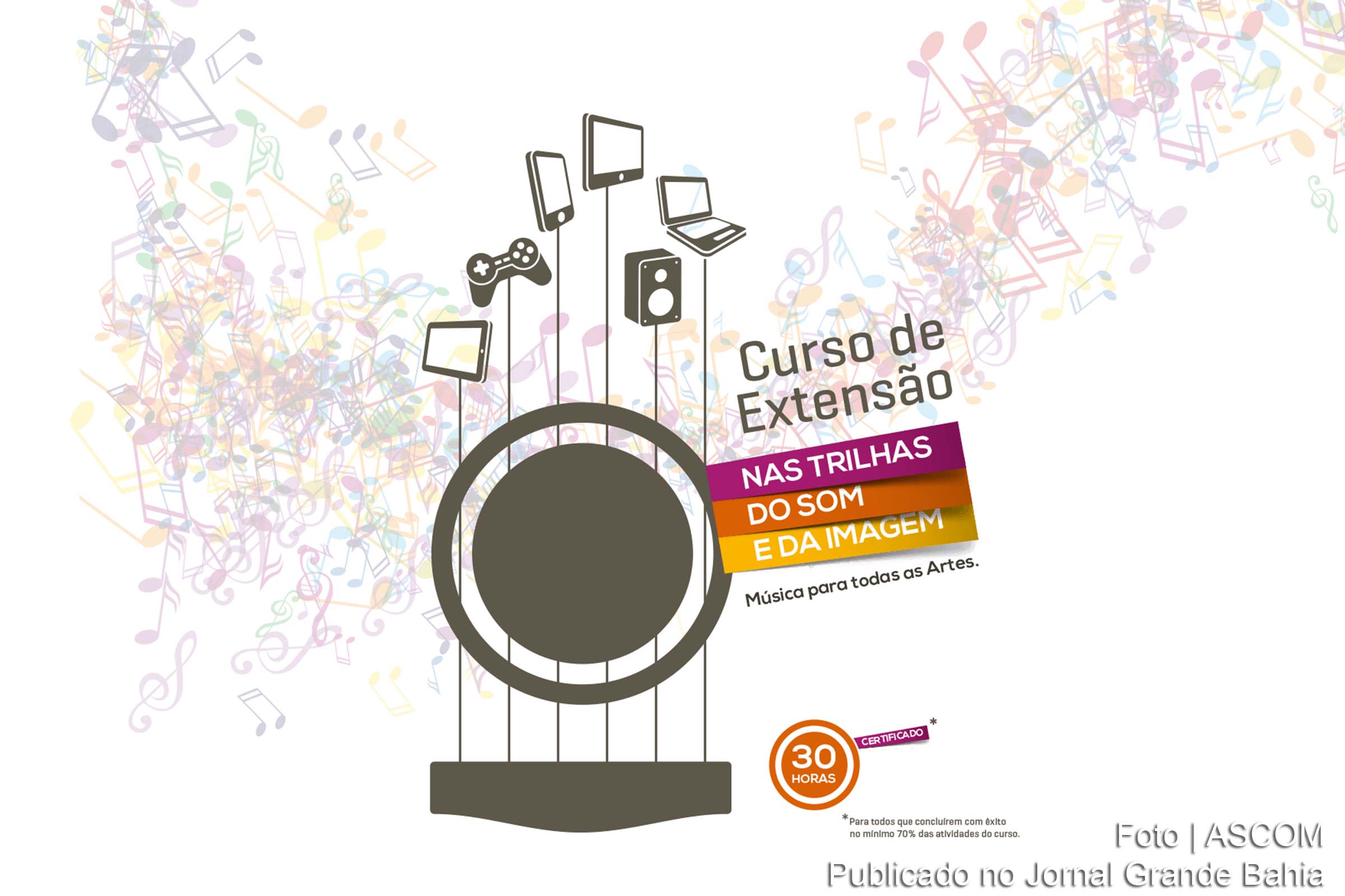 Cartaz do Curso de Extensão Cinema e Imagens na Educação Básica.