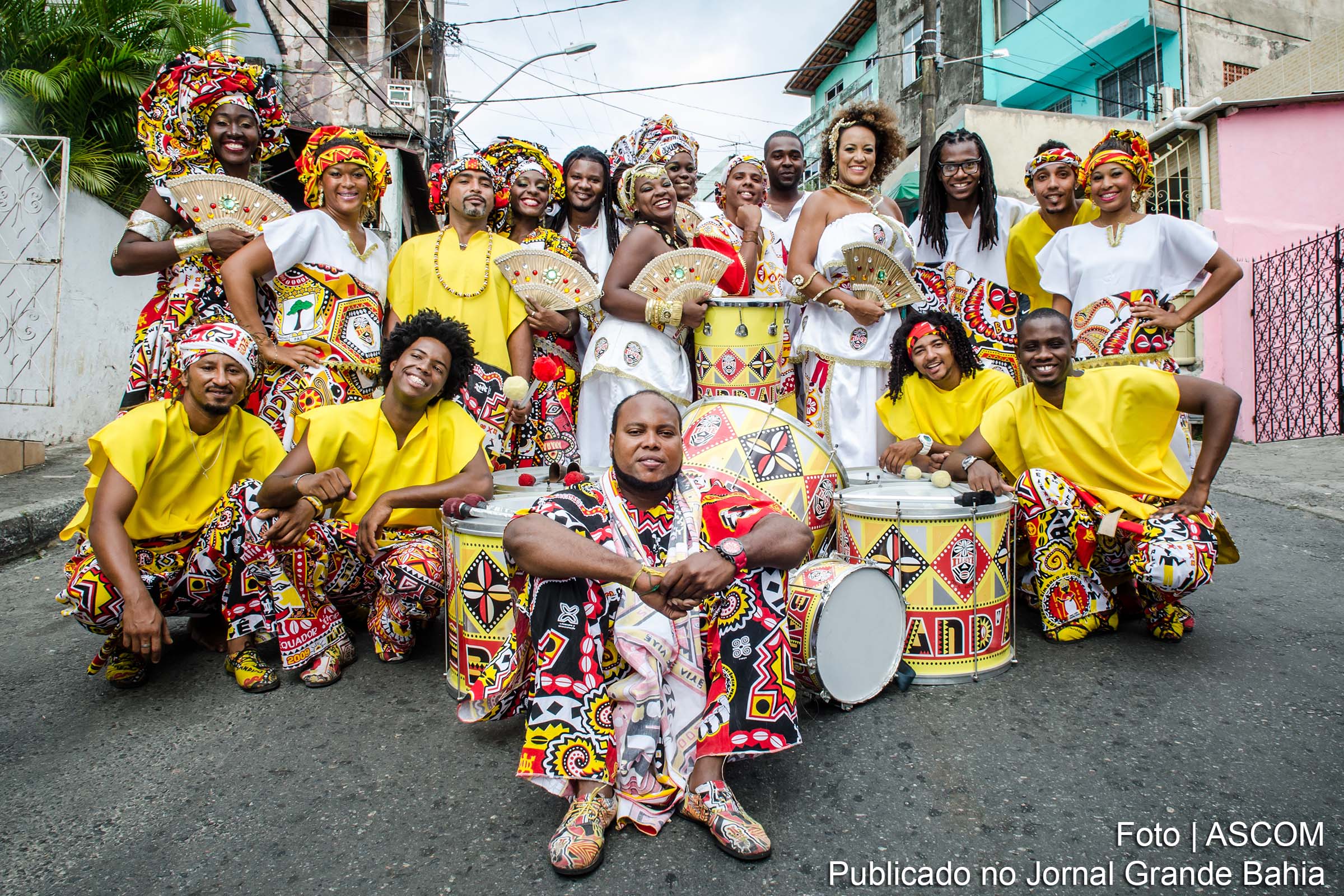 Componentes do Ilê Aiyê.