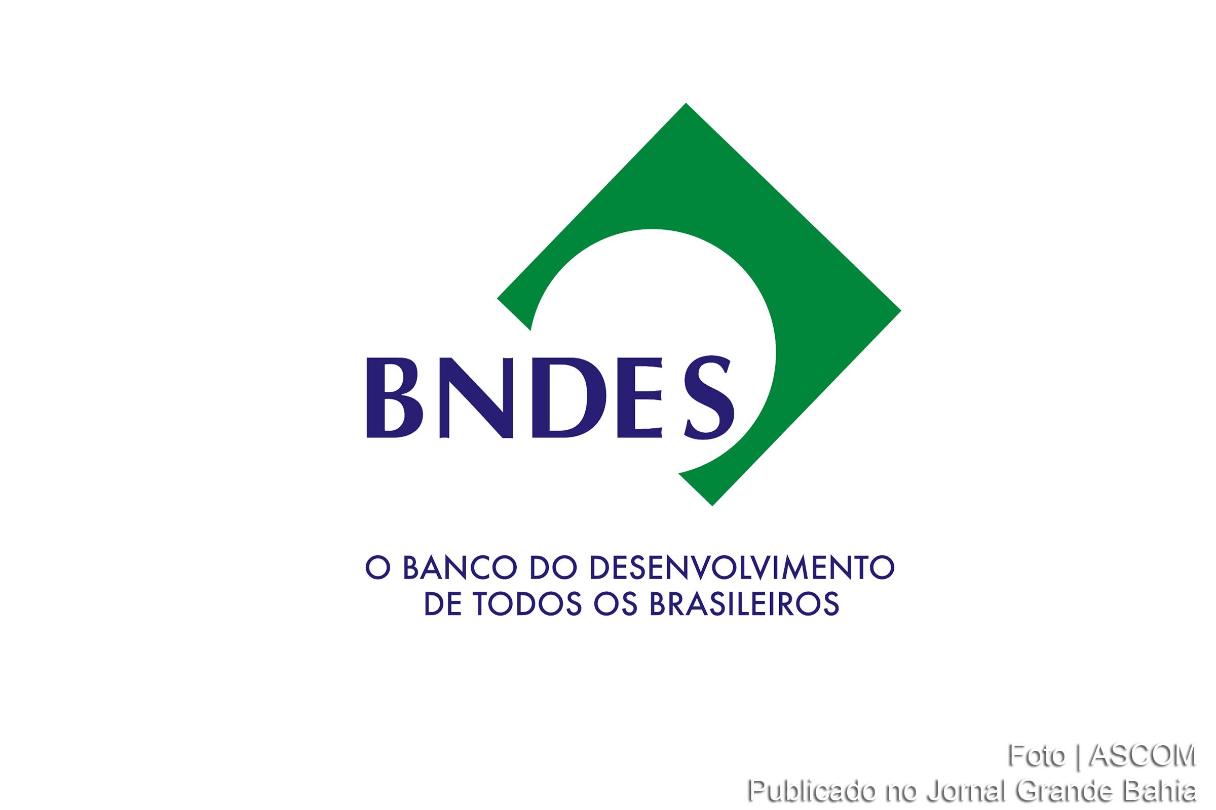 Logomarca do Banco Nacional de Desenvolvimento Econômico e Social (BNDES).
