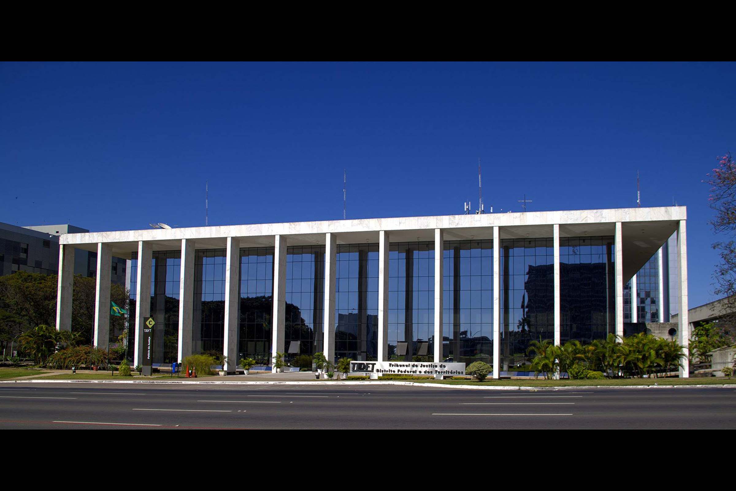 Fachada do Tribunal de Justiça do Distrito Federal (TJDF), em Brasília.