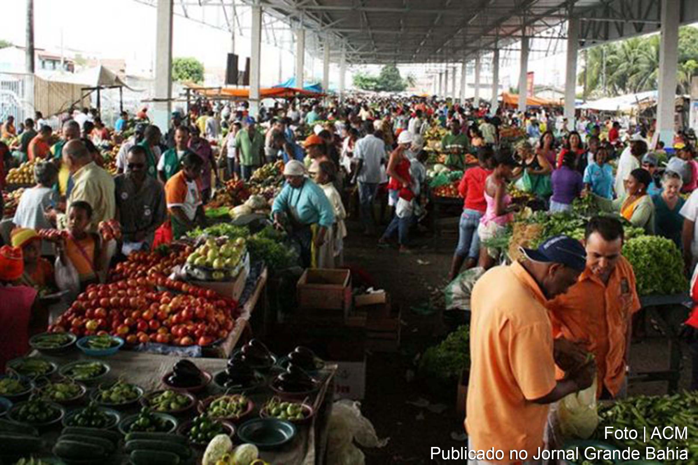 Feira livre de Feira de Santana.