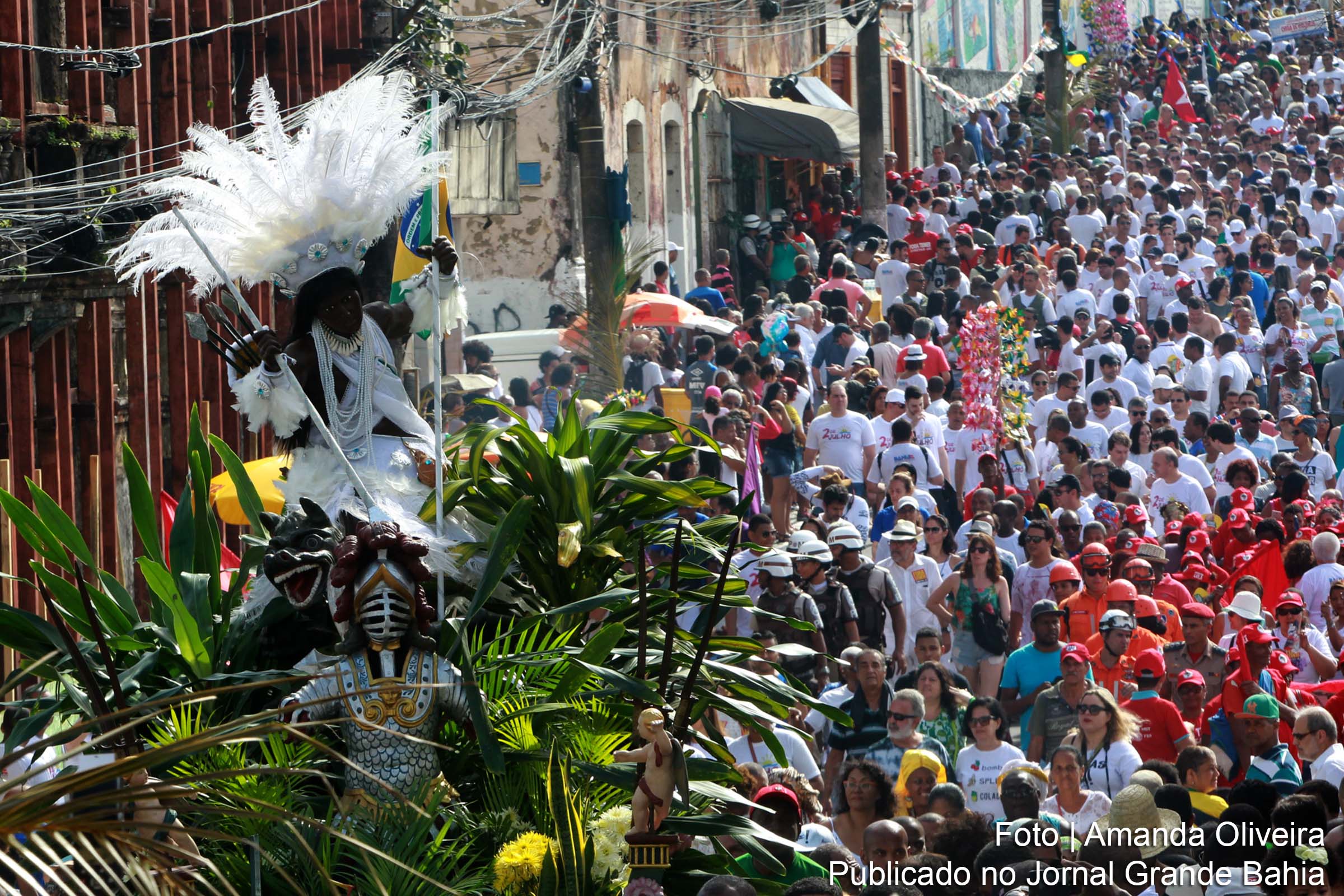 Festejos de 2 de Julho em comemoração à independência da Bahia.