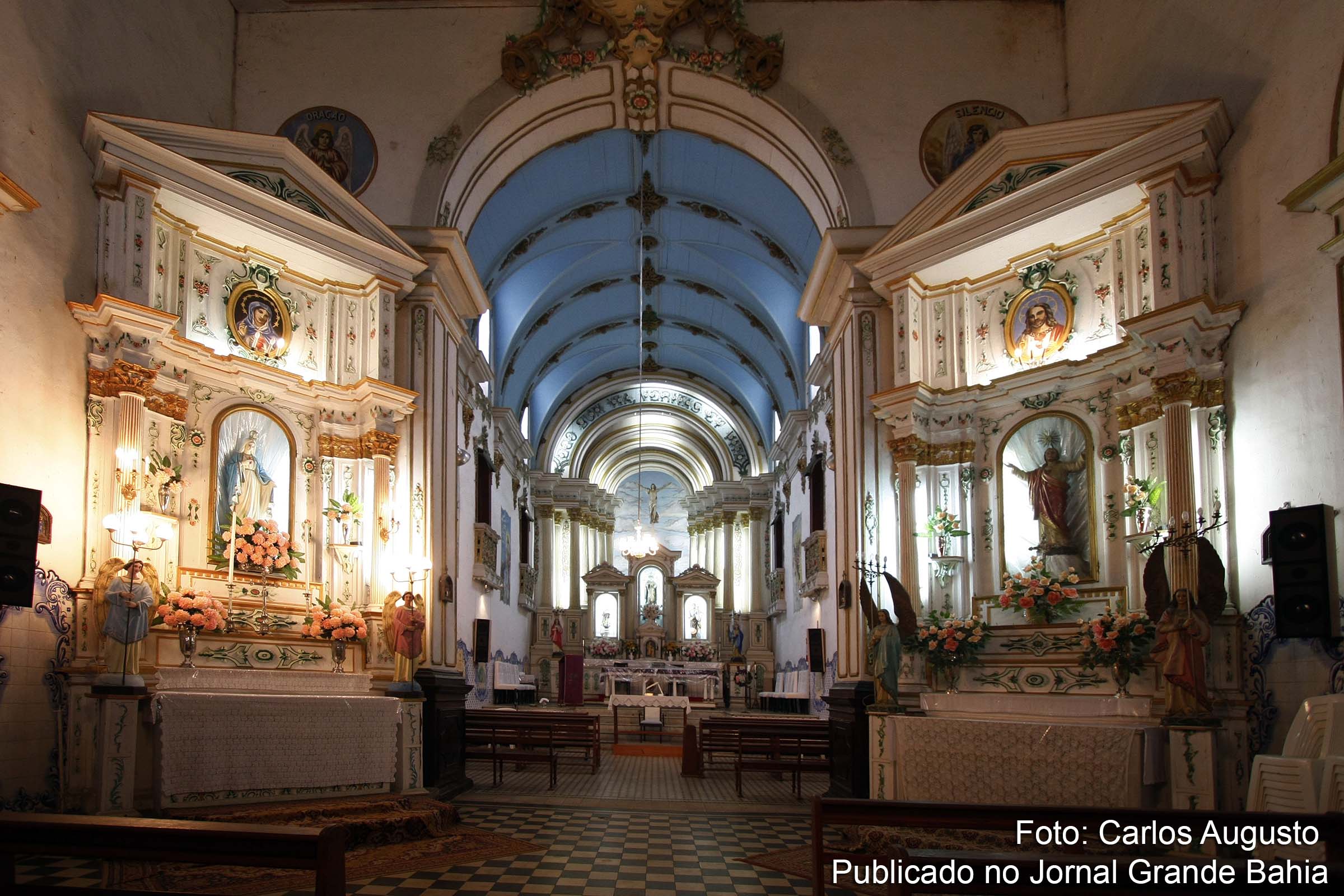 Interior da Igreja Matriz de São Gonçalo dos Campos. Os 133 anos de emancipação político-administrativa do município de São Gonçalo dos Campos foram lembrados através de moção.