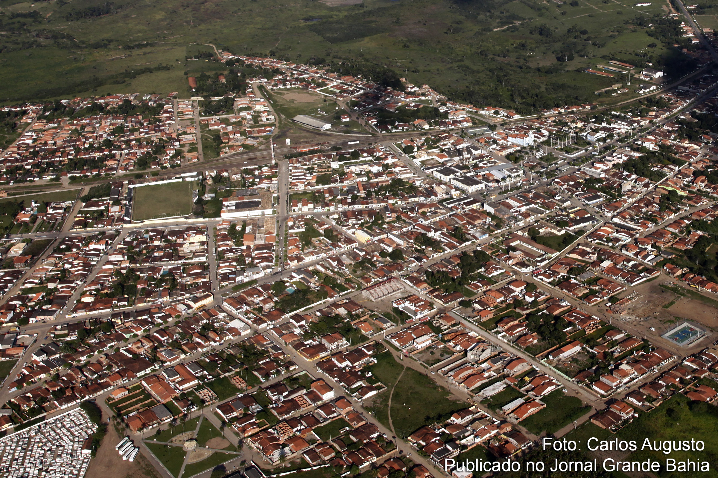 Vista aérea de Conceição da Feira.
