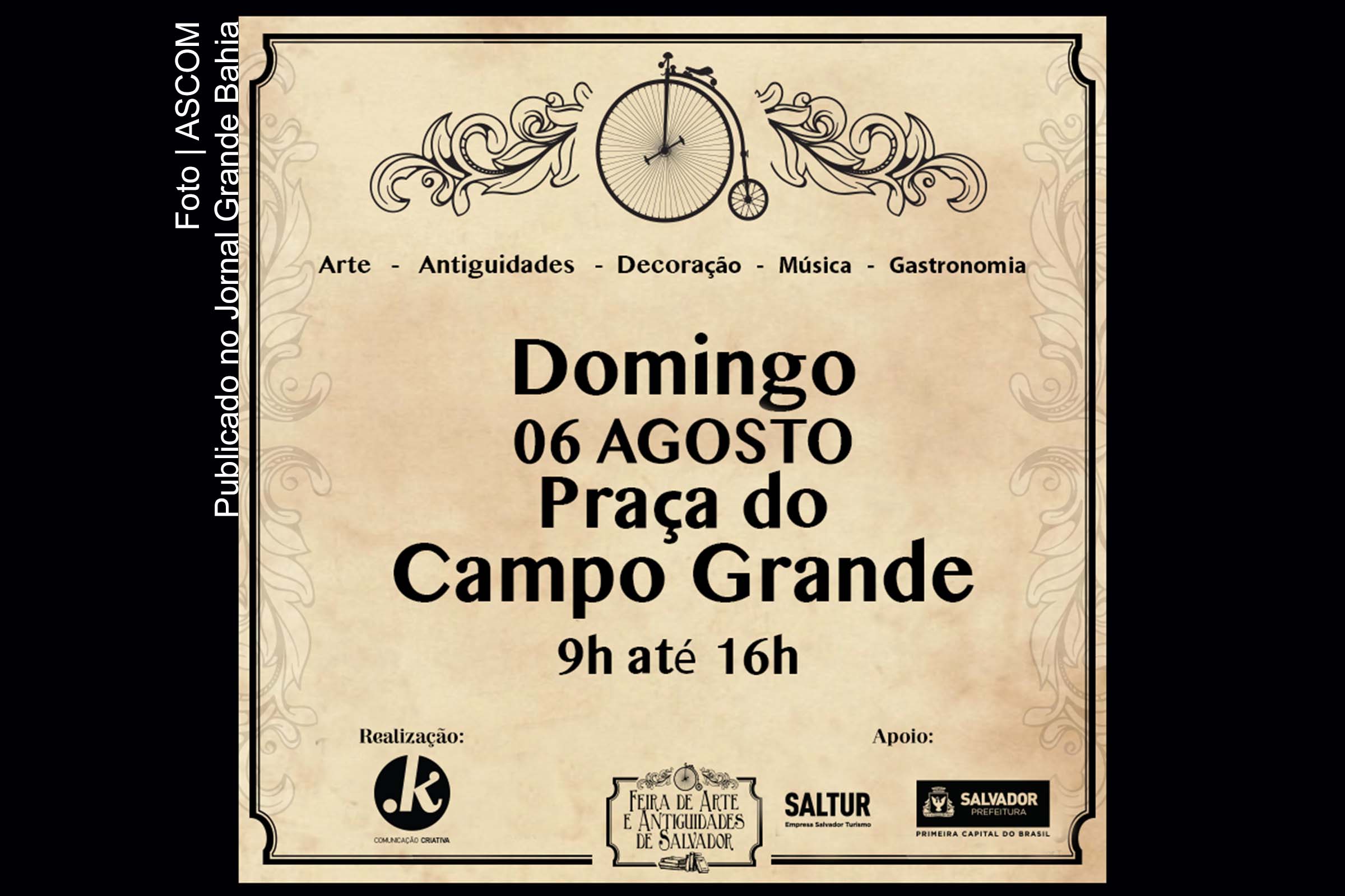 Cartaz da '5ª Edição Feira de Arte e Antiguidades de Salvador'.
