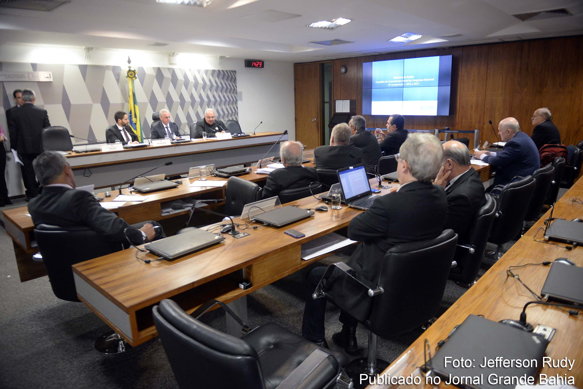 Reunião do Conselho de Comunicação Social do Senado.