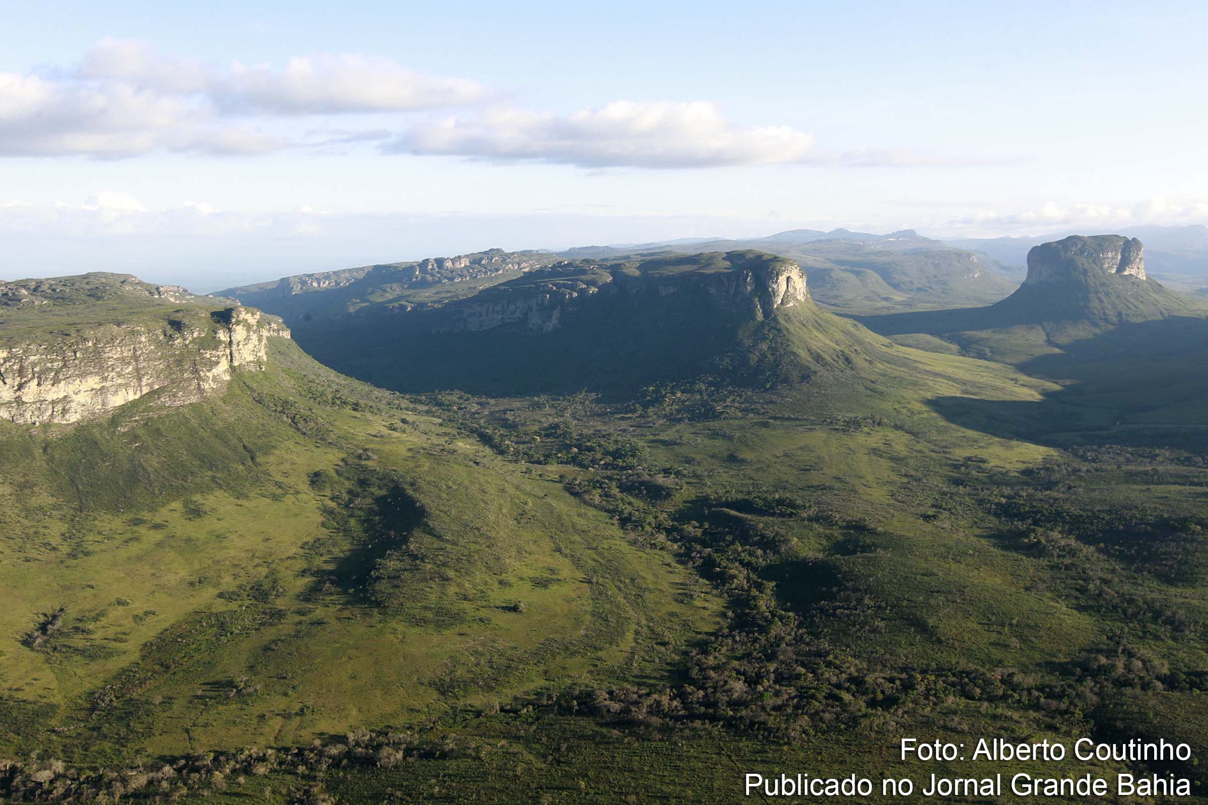 Vista aérea da Chapada Diamantina, Bahia.