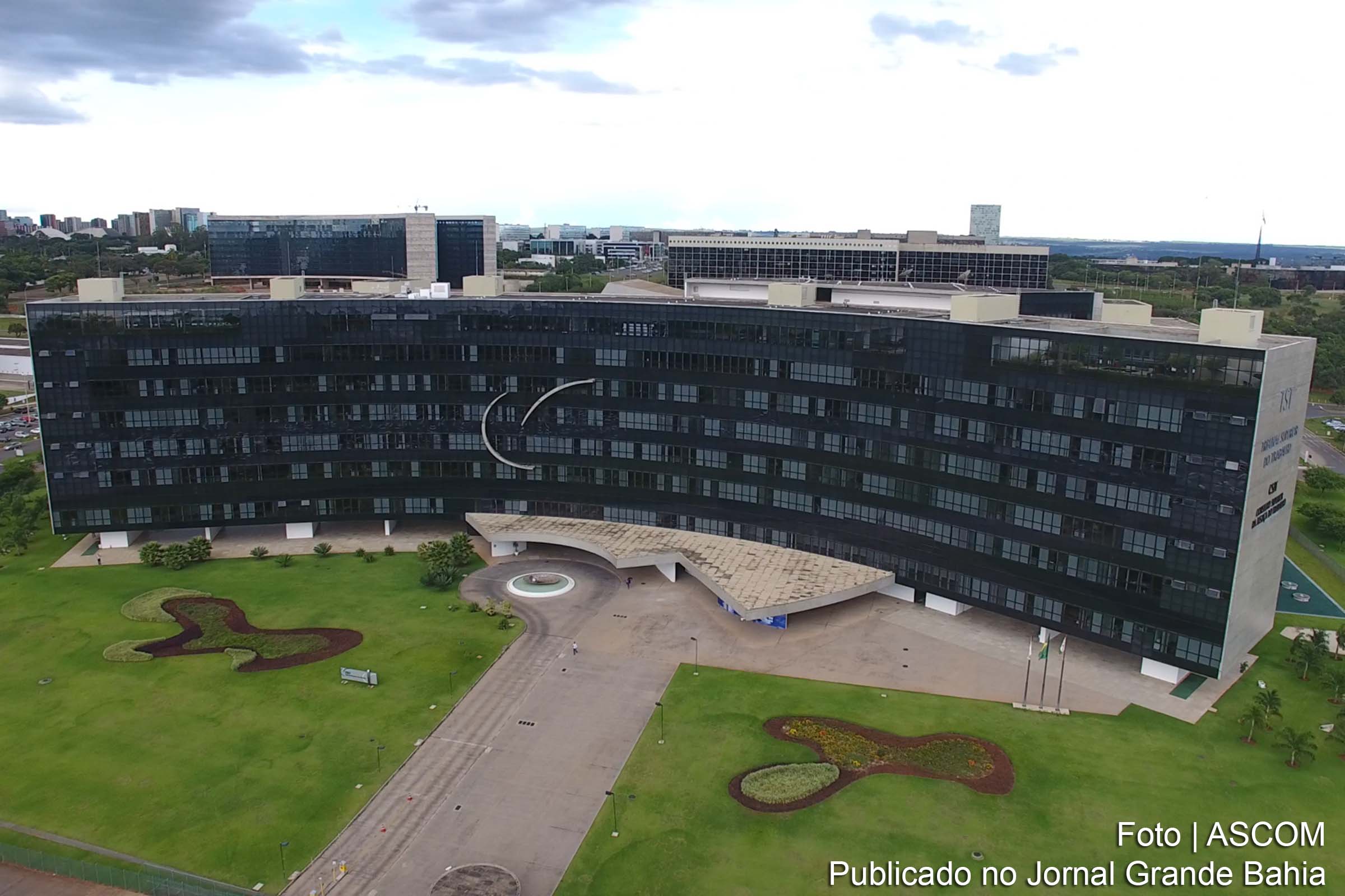 Vista da sede do Tribunal Superior do Trabalho (TST), em Brasília.