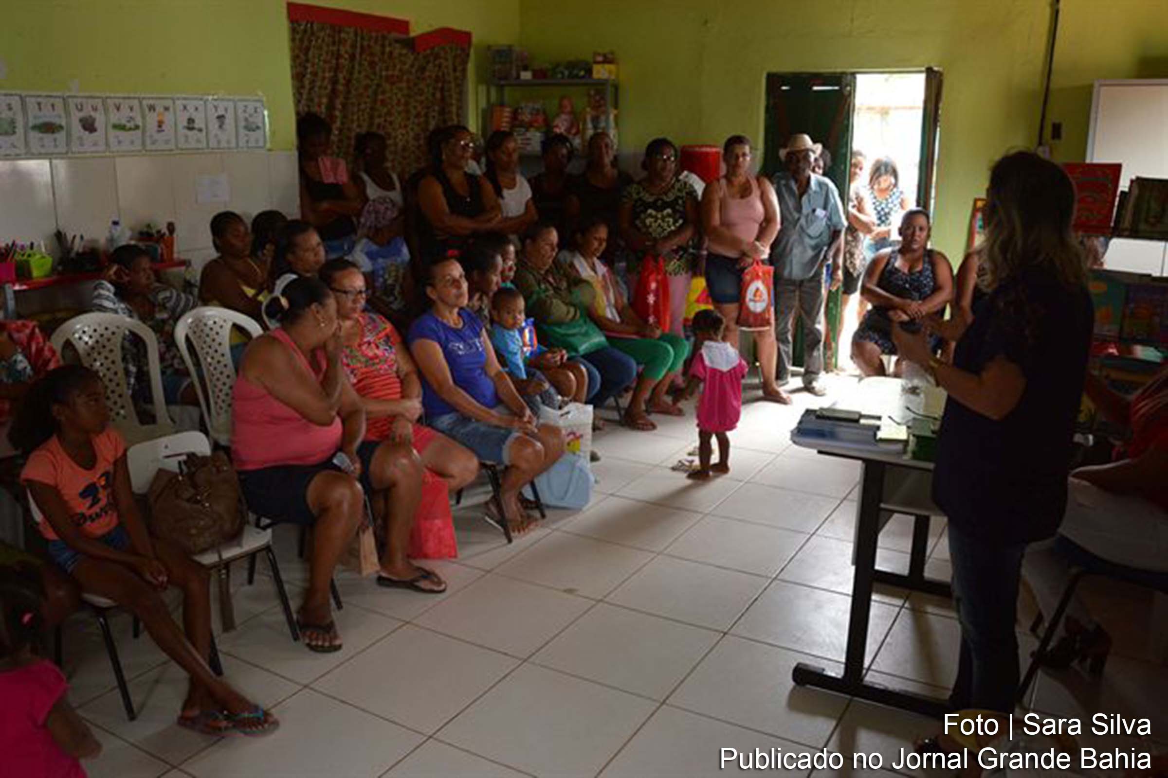 Ação de cadastramento do programa Bolsa Família realizada na Escola Municipal Vasco da Gama.