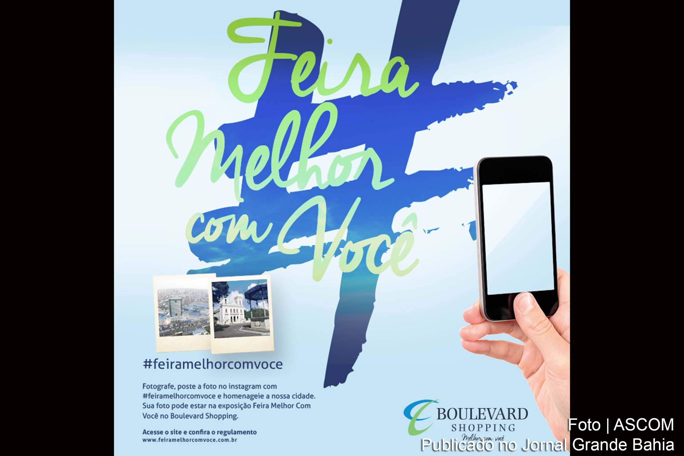 Cartaz anuncia concurso cultural 'Feira Melhor Com Você'.