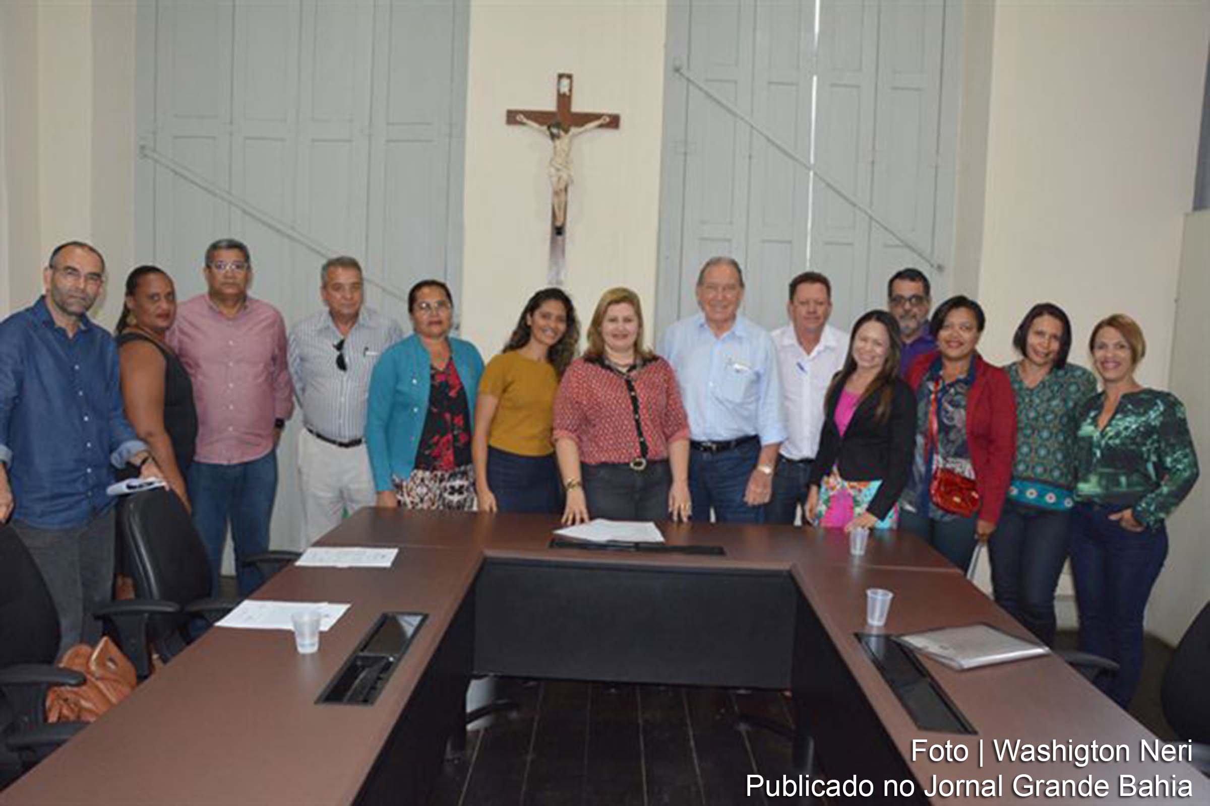 Cerimônia de posse do Conselho Municipal de Alimentação Escolar.