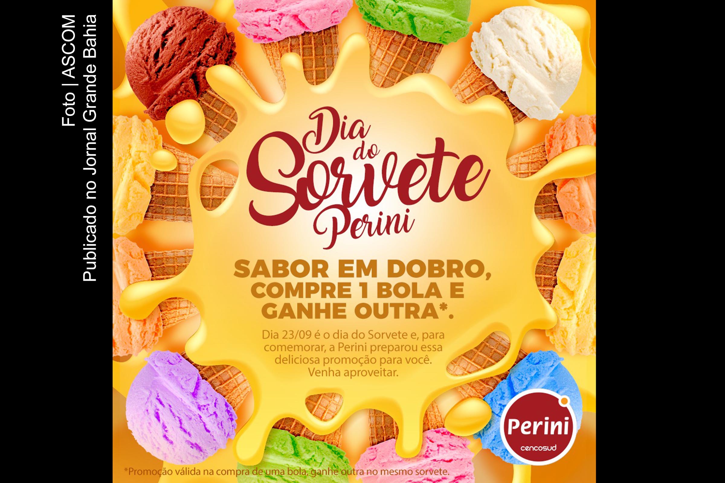 Com mais de 50 opções da guloseima, delicatessen Perini lança promoção para celebrar 'Dia do Sorvete'.