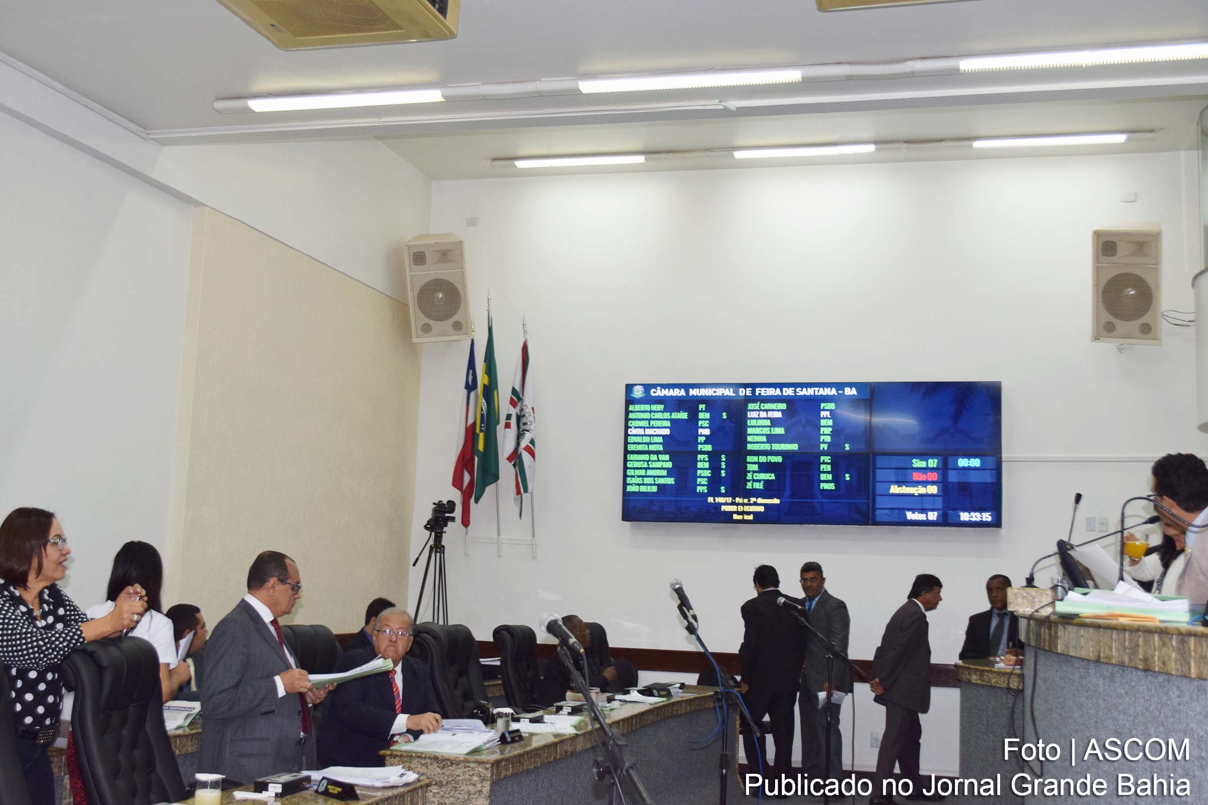 Plenário da Câmara Municipal de Feira de Santana.