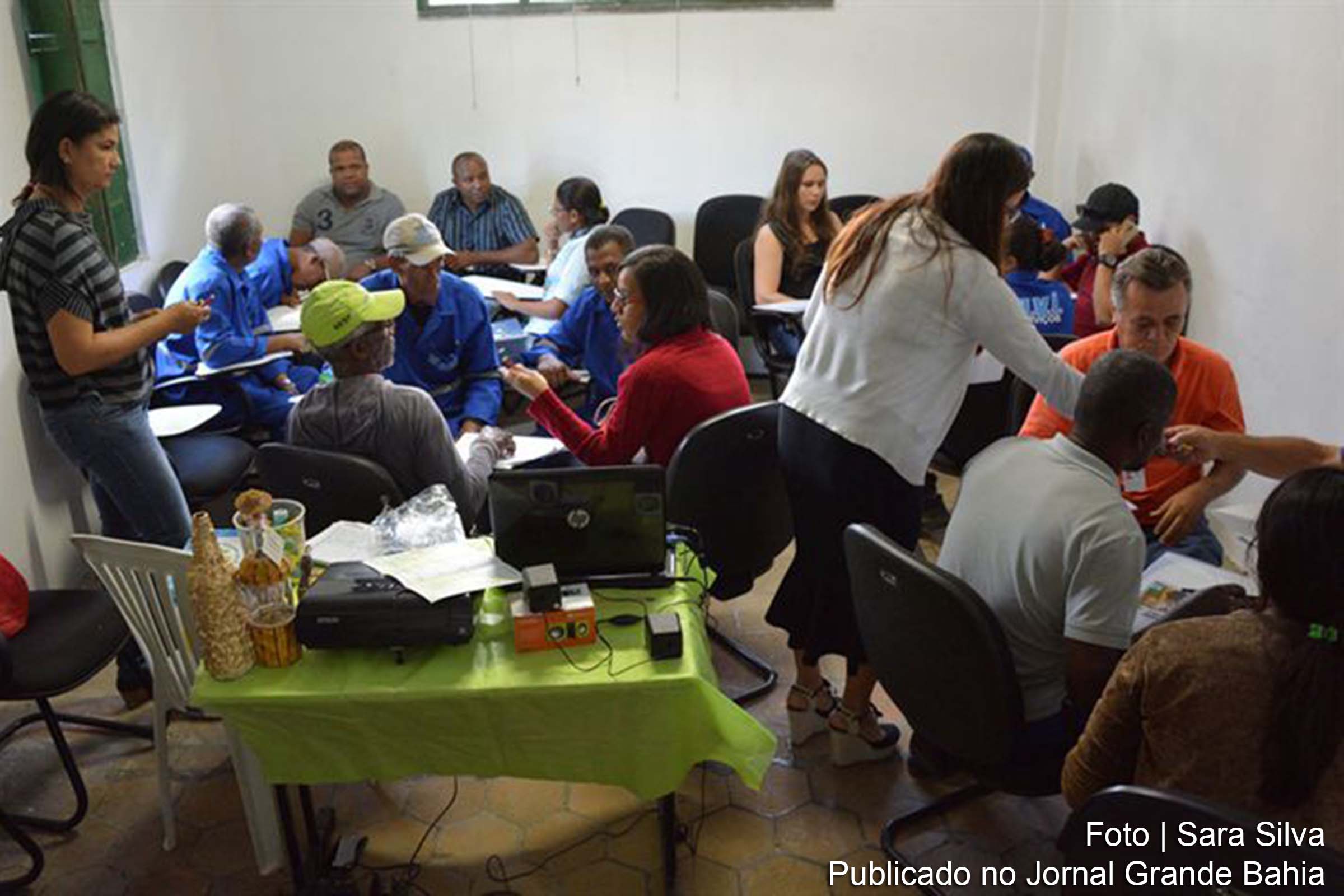 Alunos em atividade na Unamacs, em Feira de Santana.