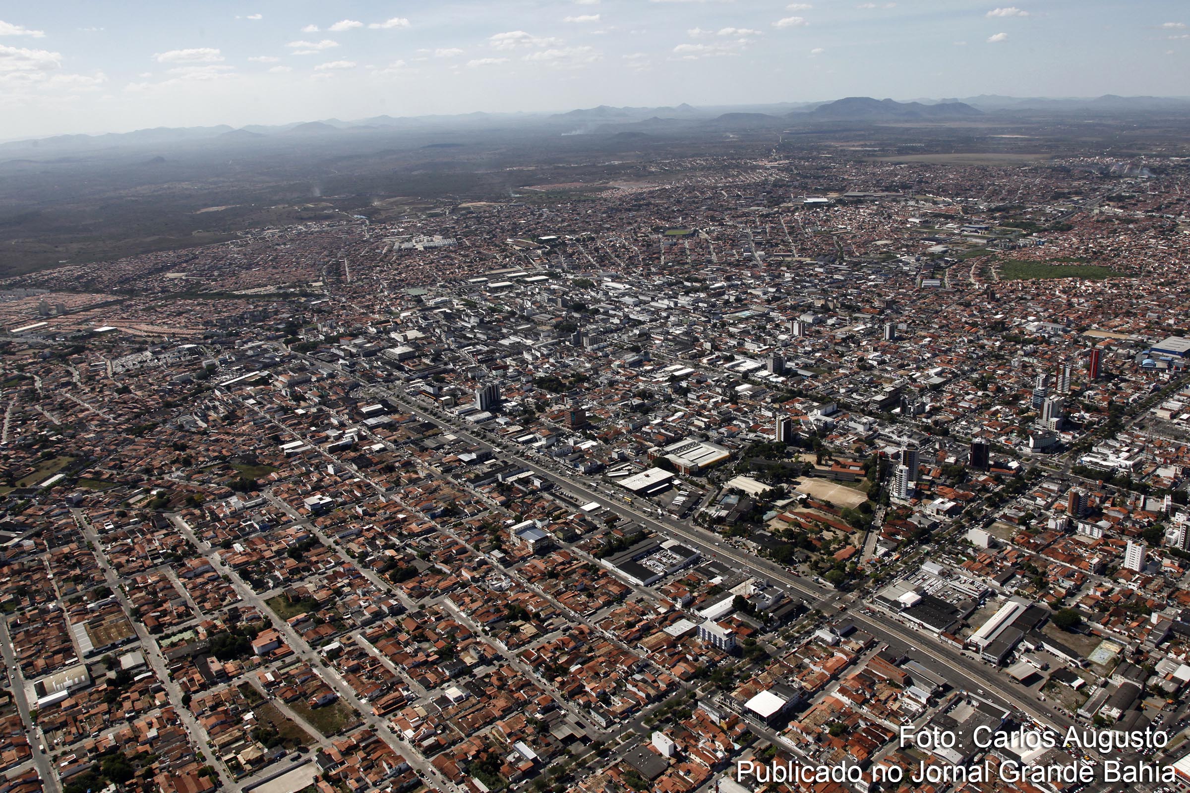 Vista aérea de Feira de Santana.