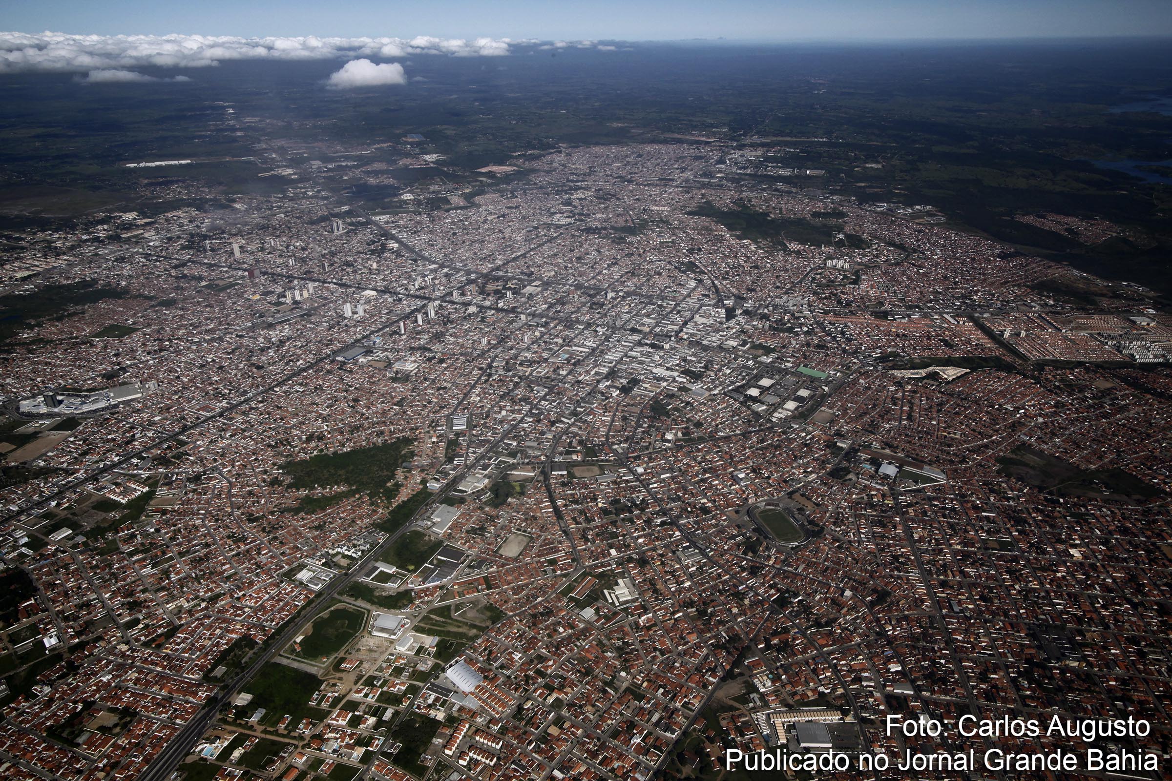 Vista aérea de Feira de Santana.